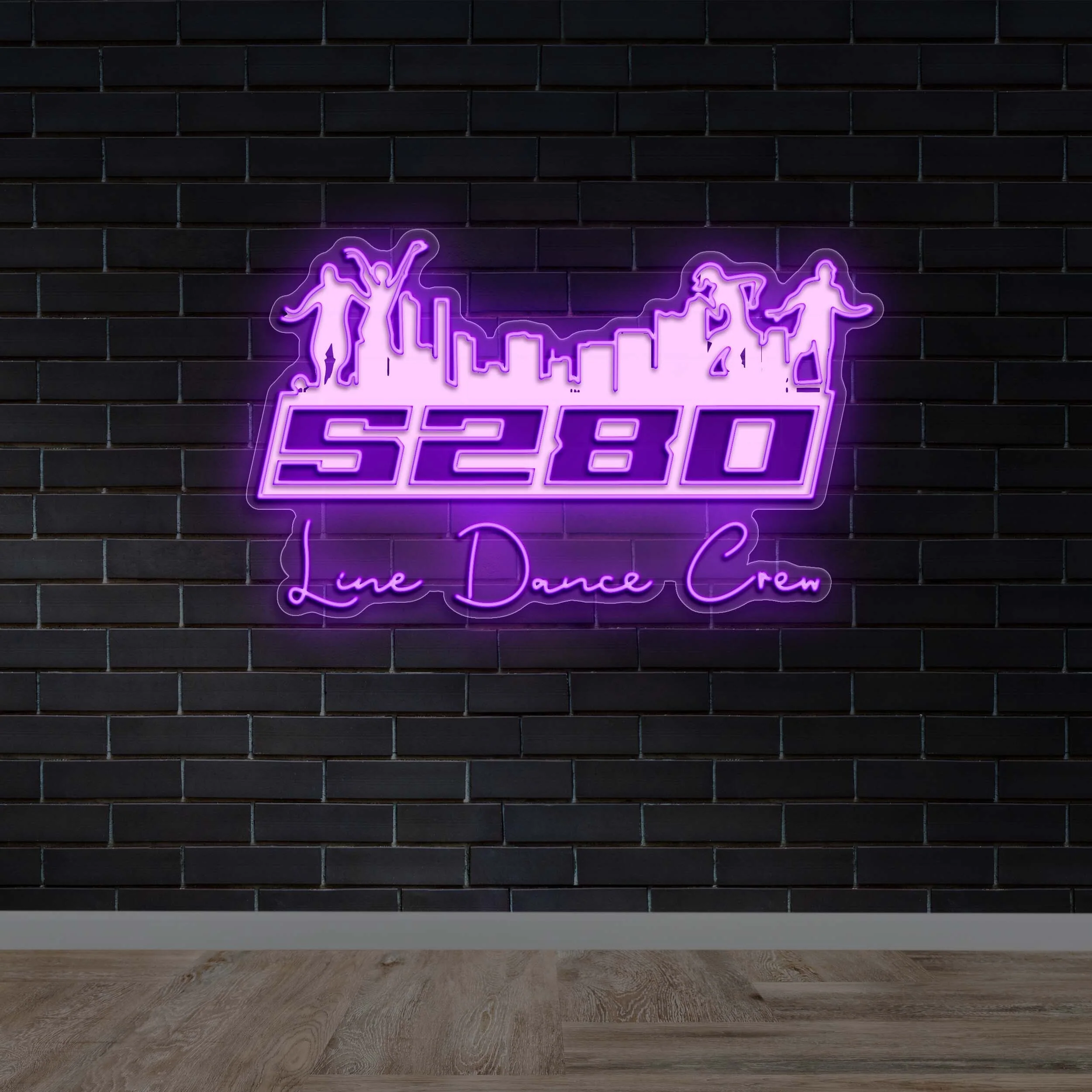 S280 Line Dance Crew - Premium Neon Artwork