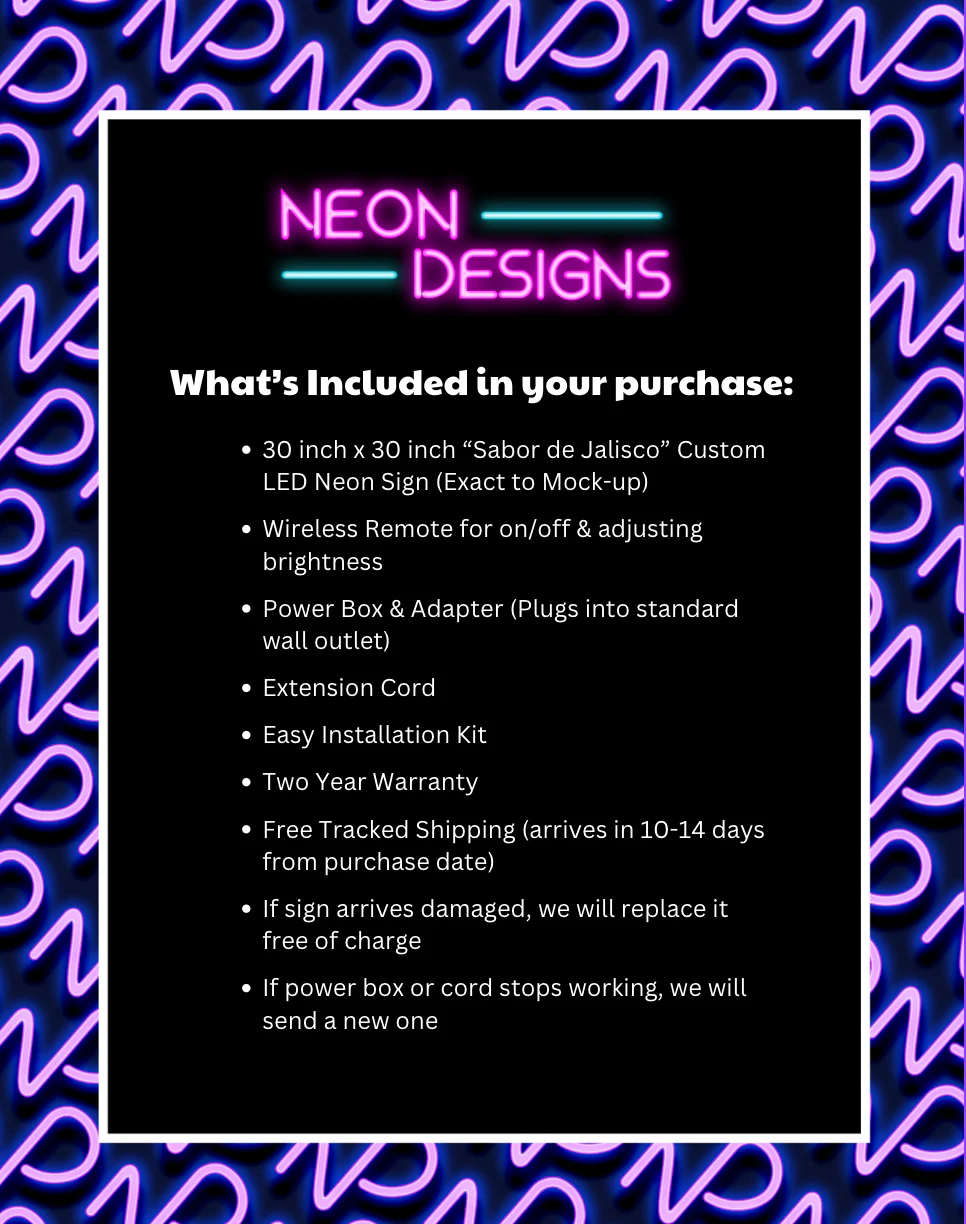 Sabor de Jalisco - Premium Neon Artwork - Image 2