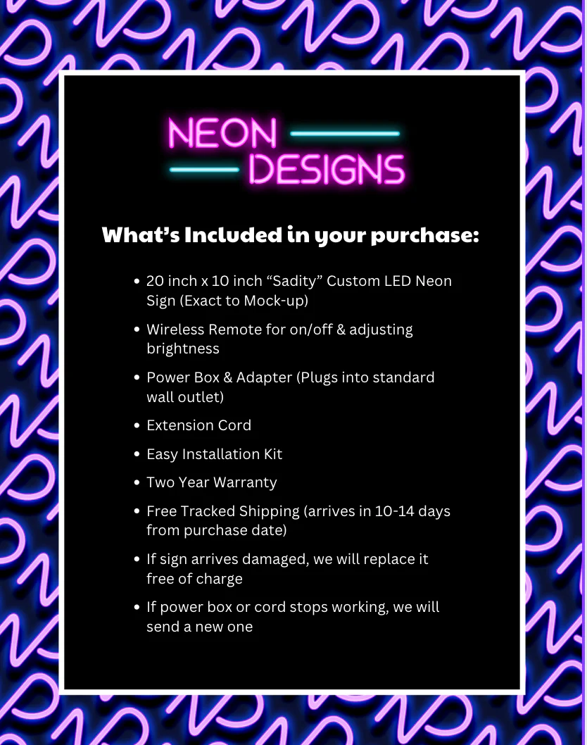 Sadity - Premium Neon Artwork - Image 2