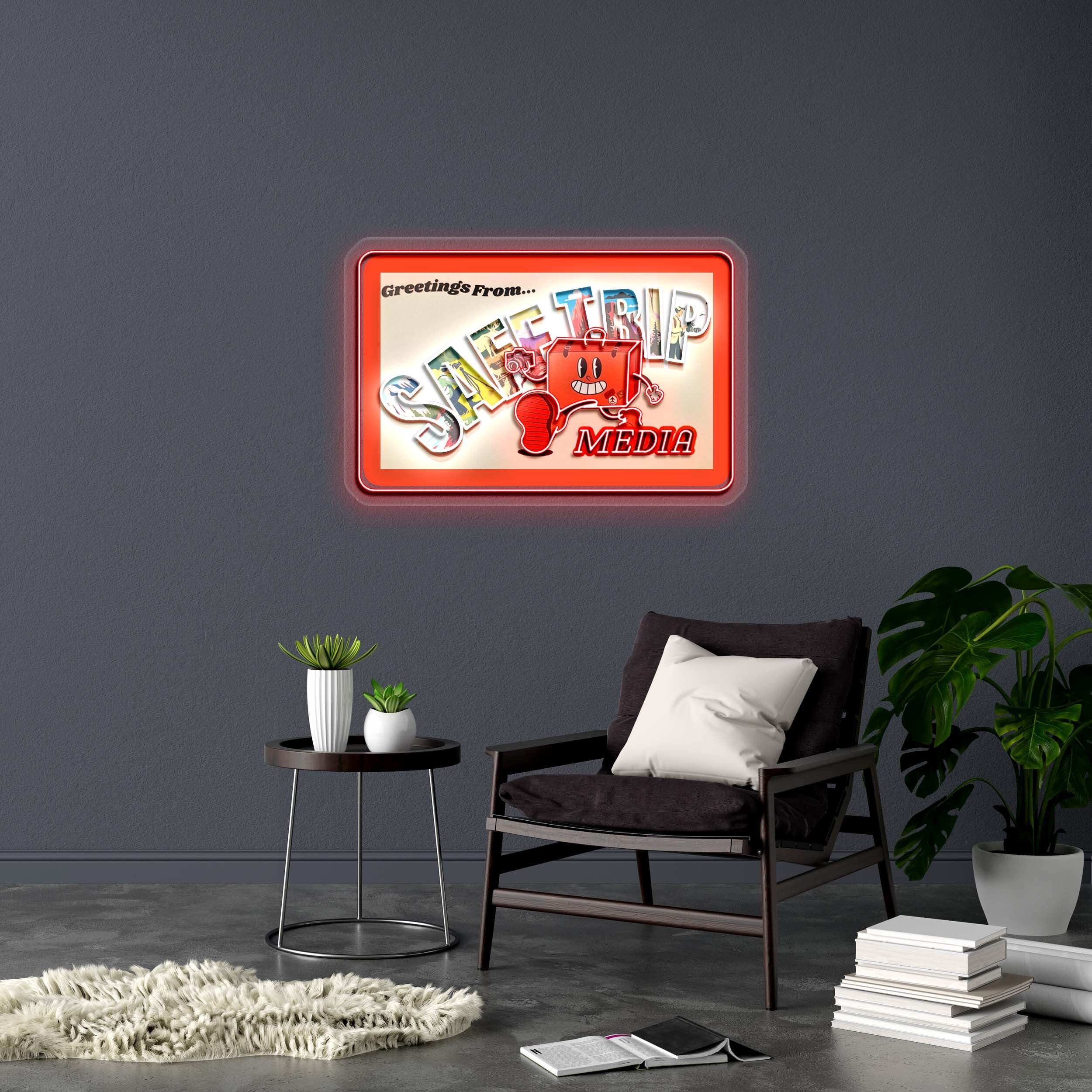 SAFE TRIP Media - Premium Neon Artwork - Image 2