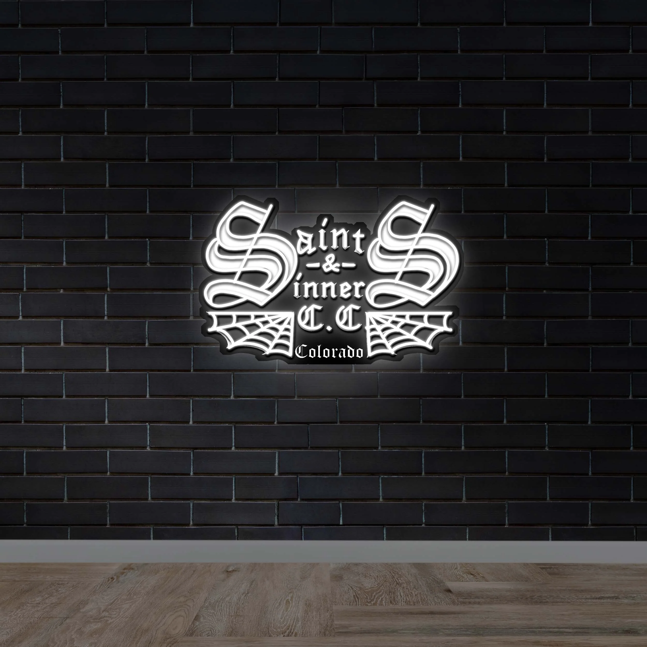 Saint & Sinner - Premium Neon Artwork