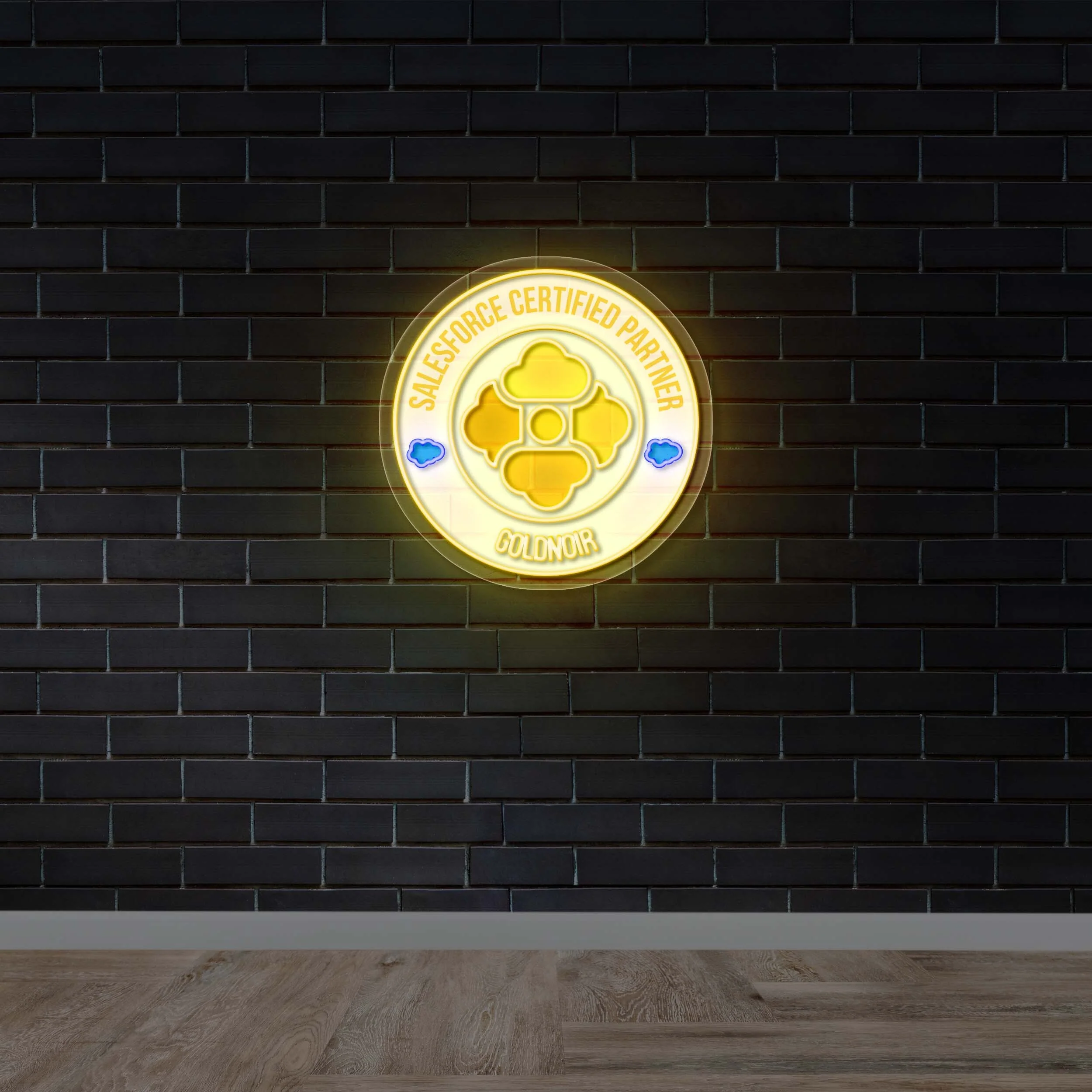 Salesforce Certified Partner - Premium Neon Artwork