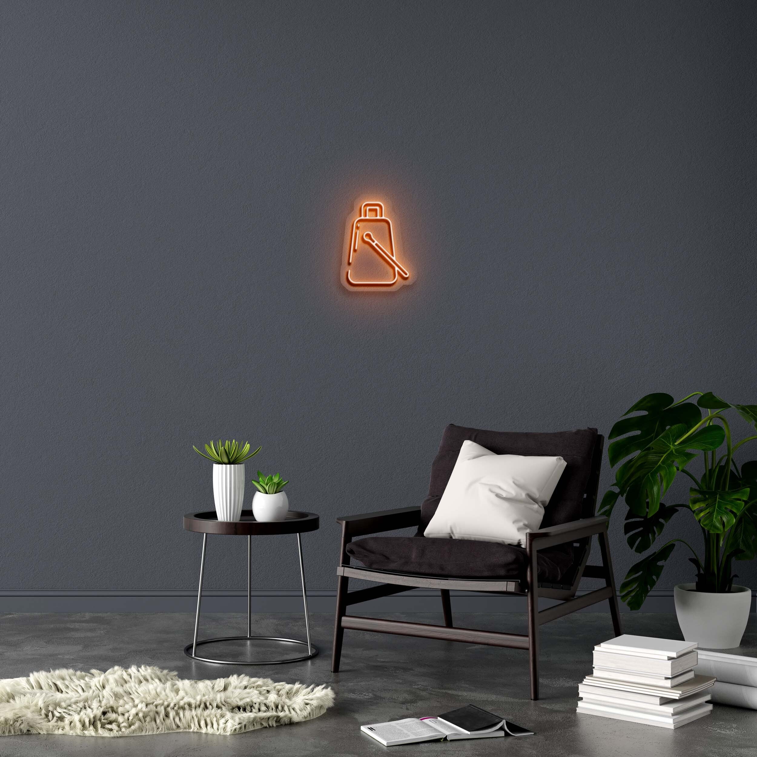 Salsa Percussion Bell - Premium Neon Artwork