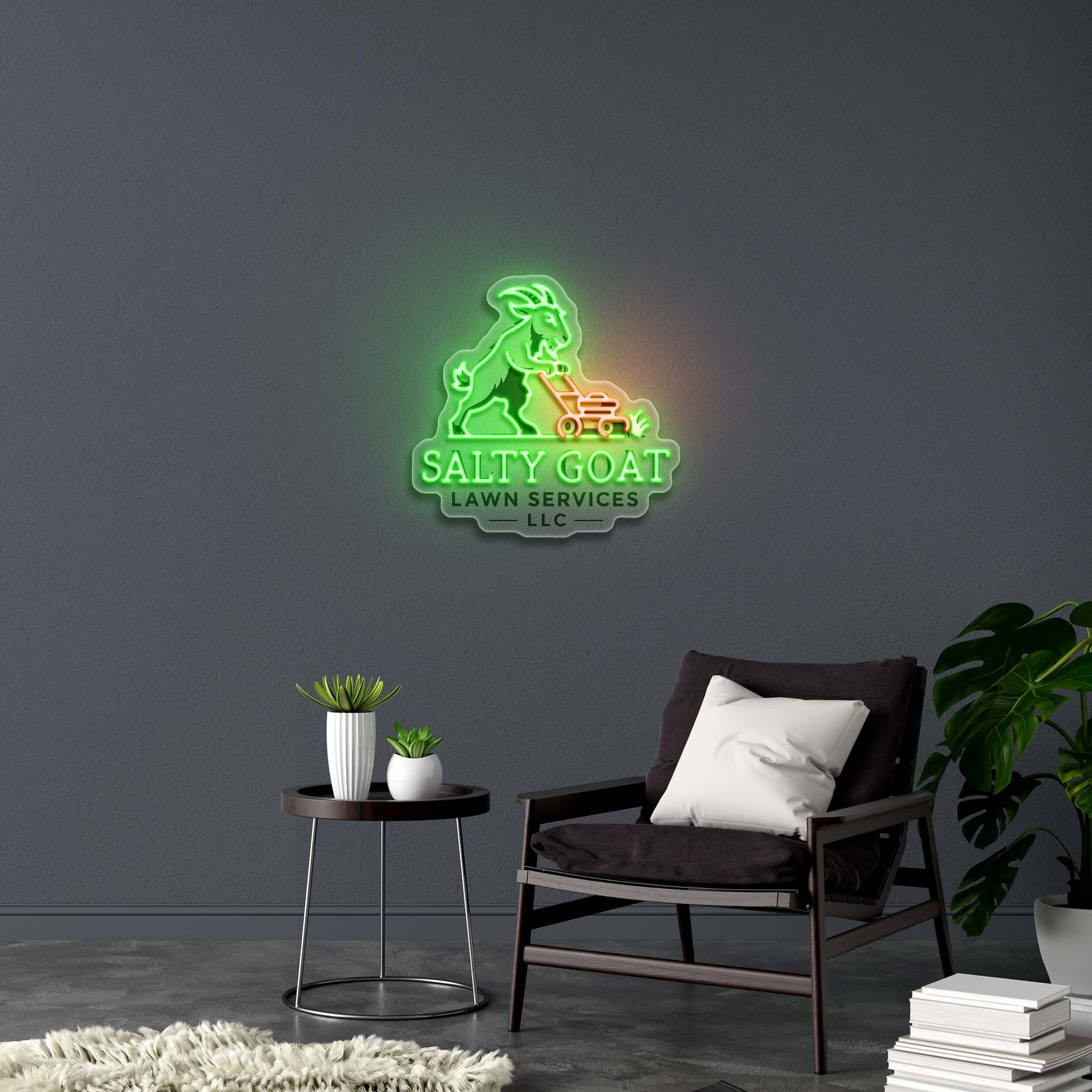 SALTY GOAT - Premium Neon Artwork