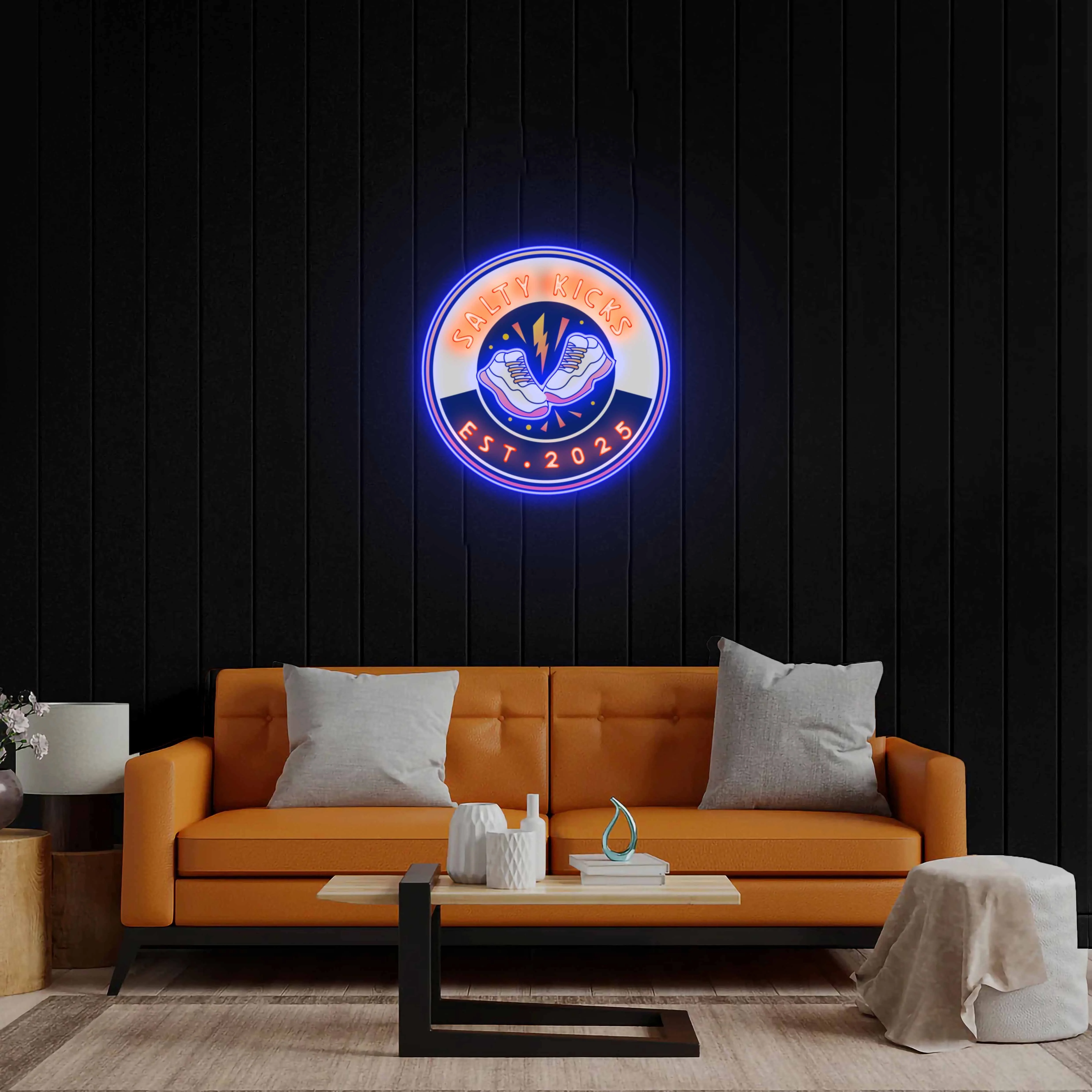 Salty Kicks - Premium Neon Artwork