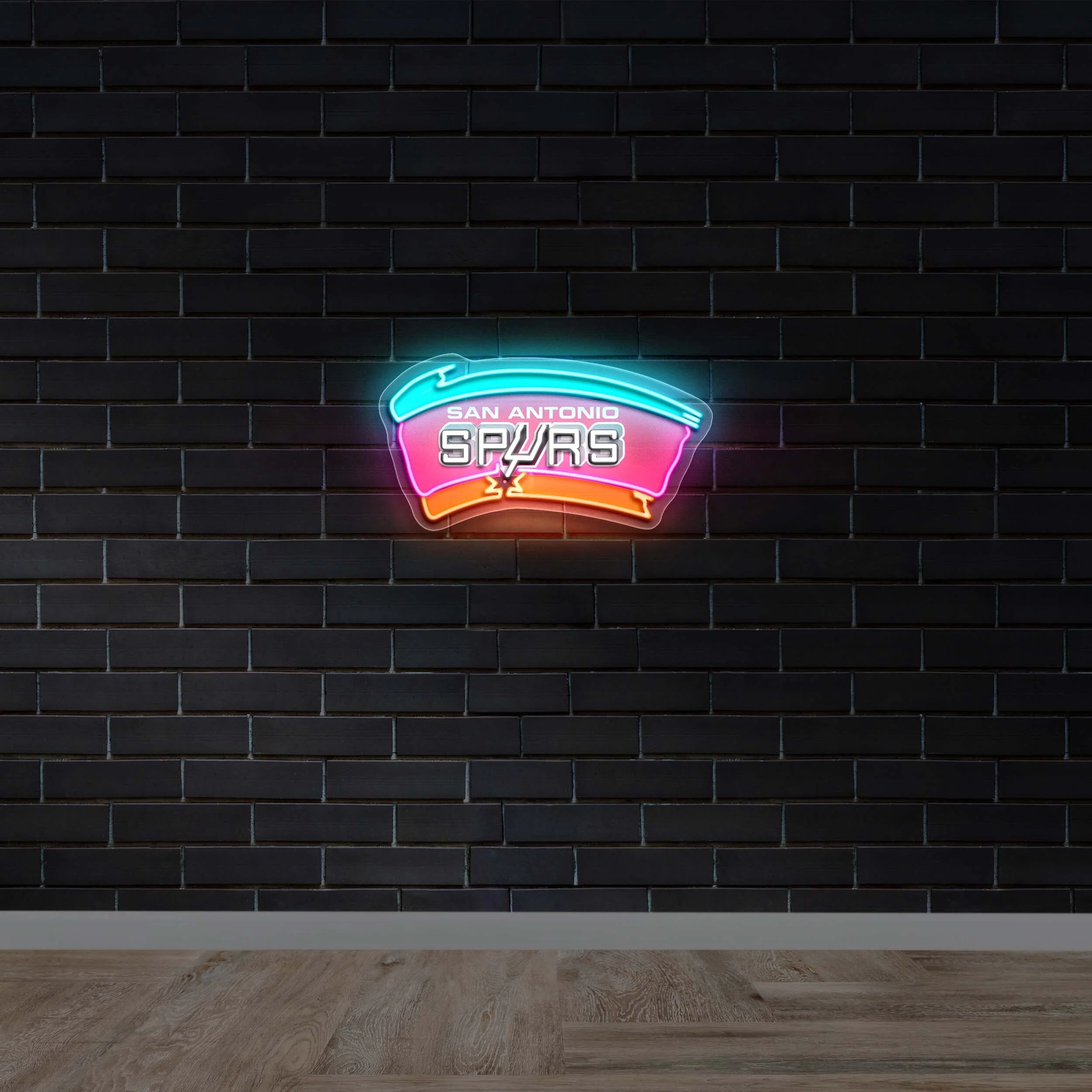 San Antonio Spurs - Premium Neon Artwork