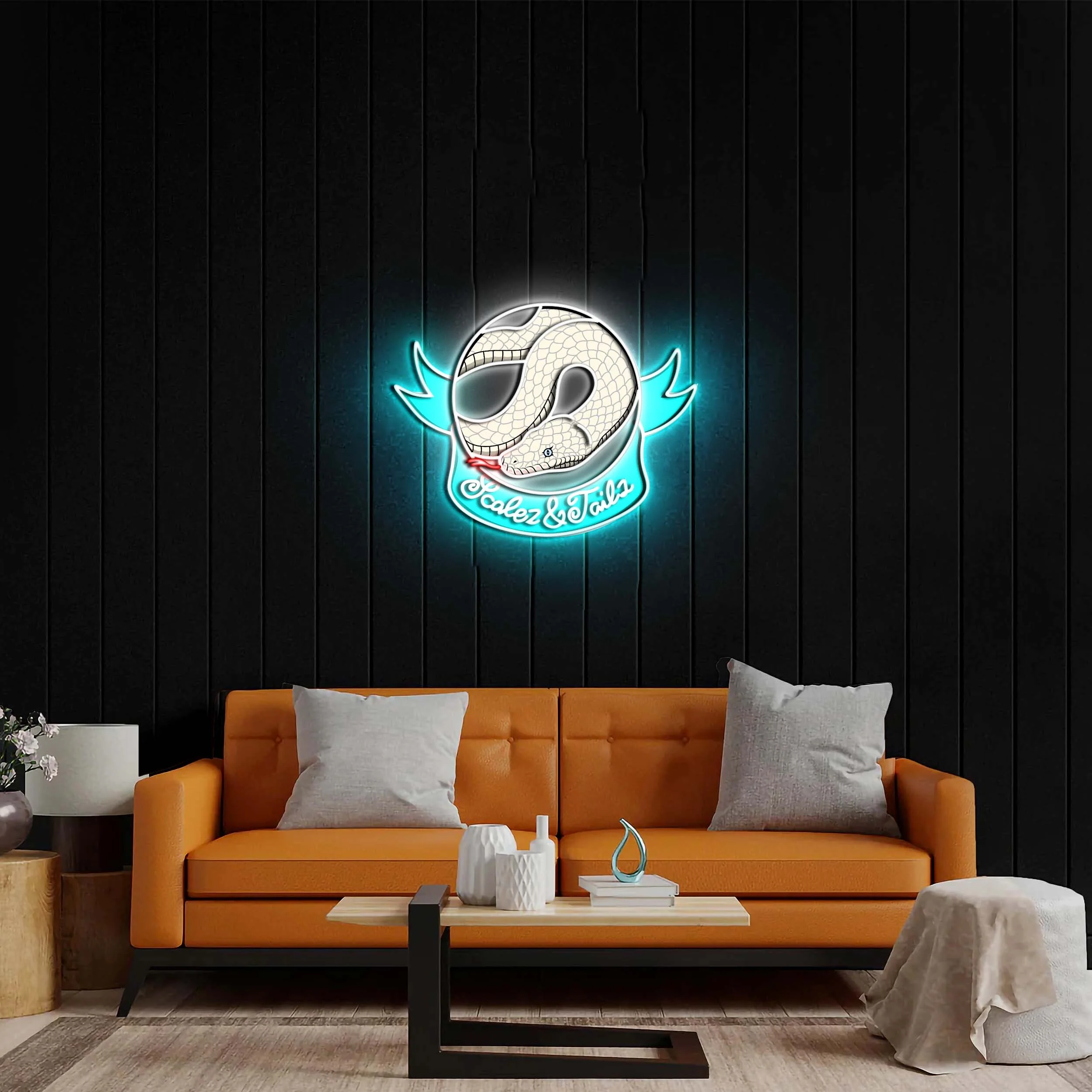 Scalez & Tails - Premium Neon Artwork