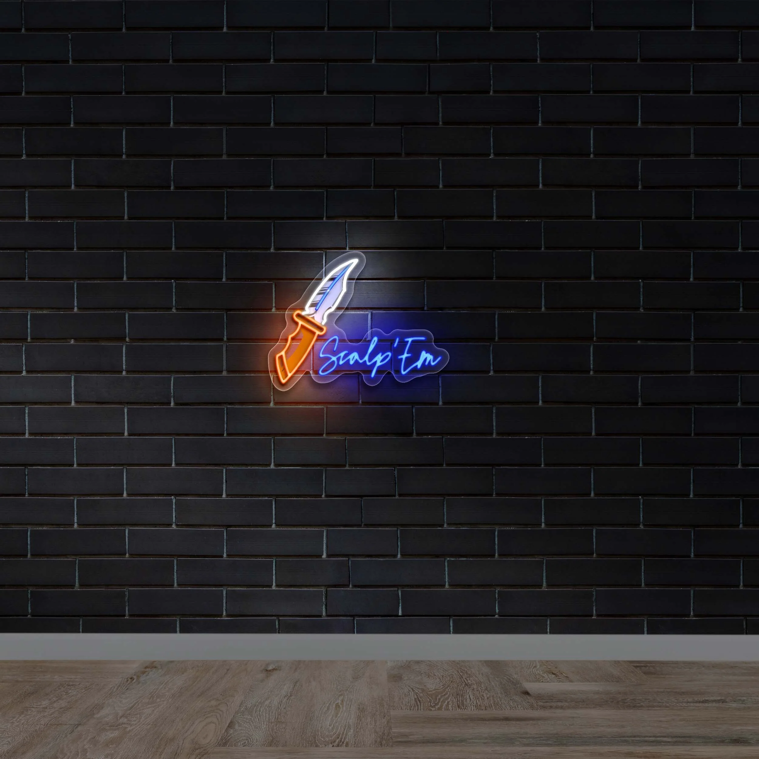 Scalp 'Em | 3rd Version - Premium Neon Artwork