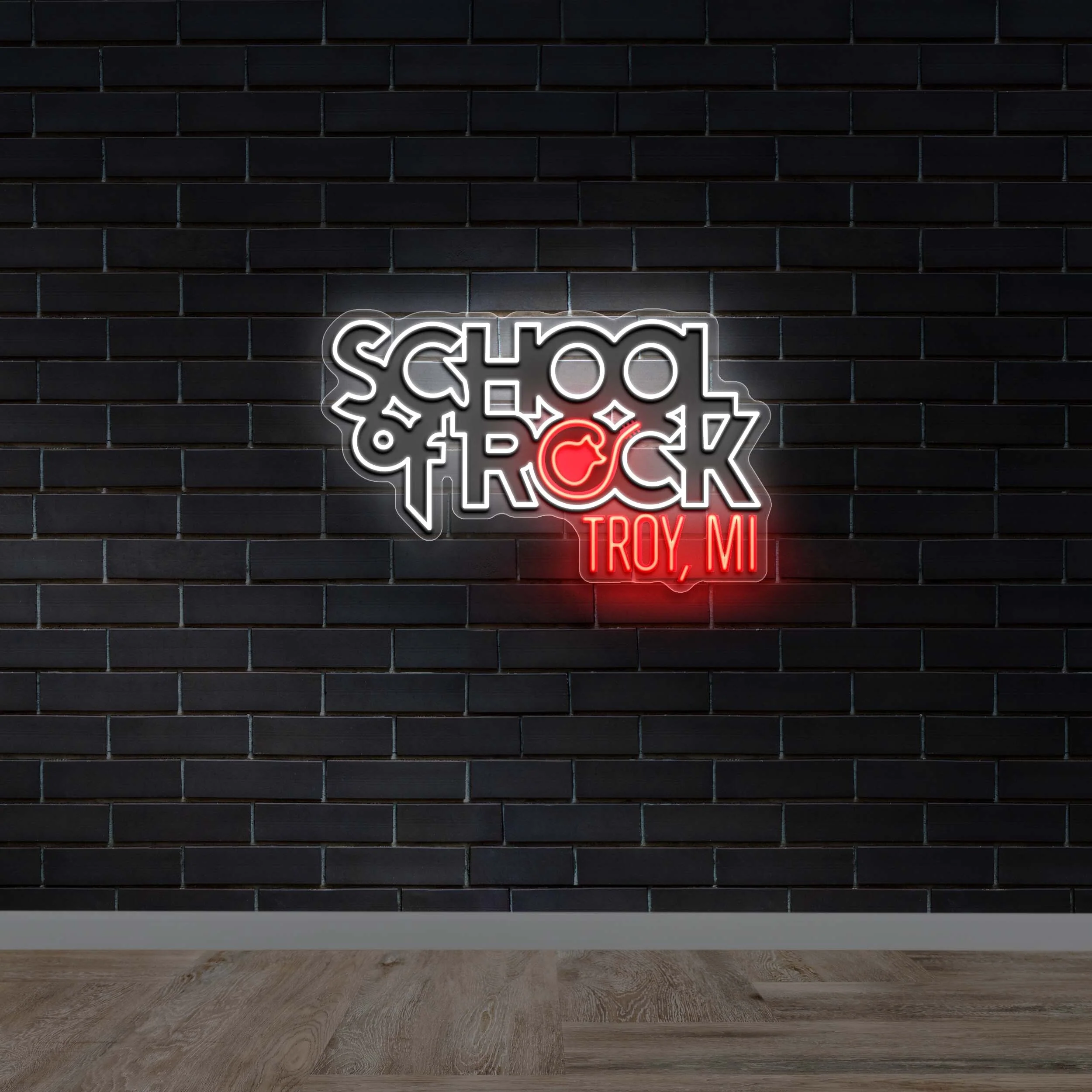 School of Rock Troy MI - Premium Neon Artwork