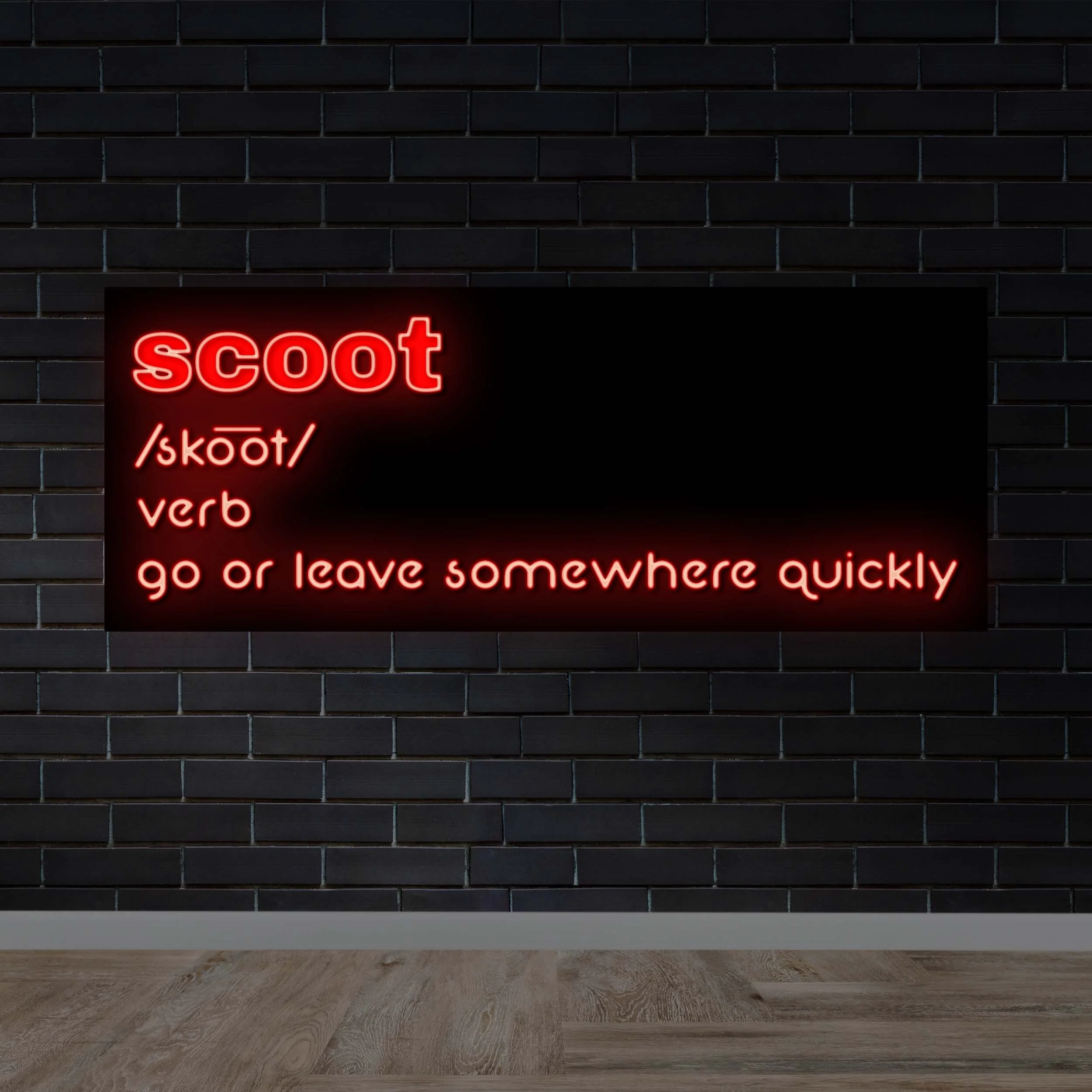 SCOOT | 2nd Version - Premium Neon Artwork