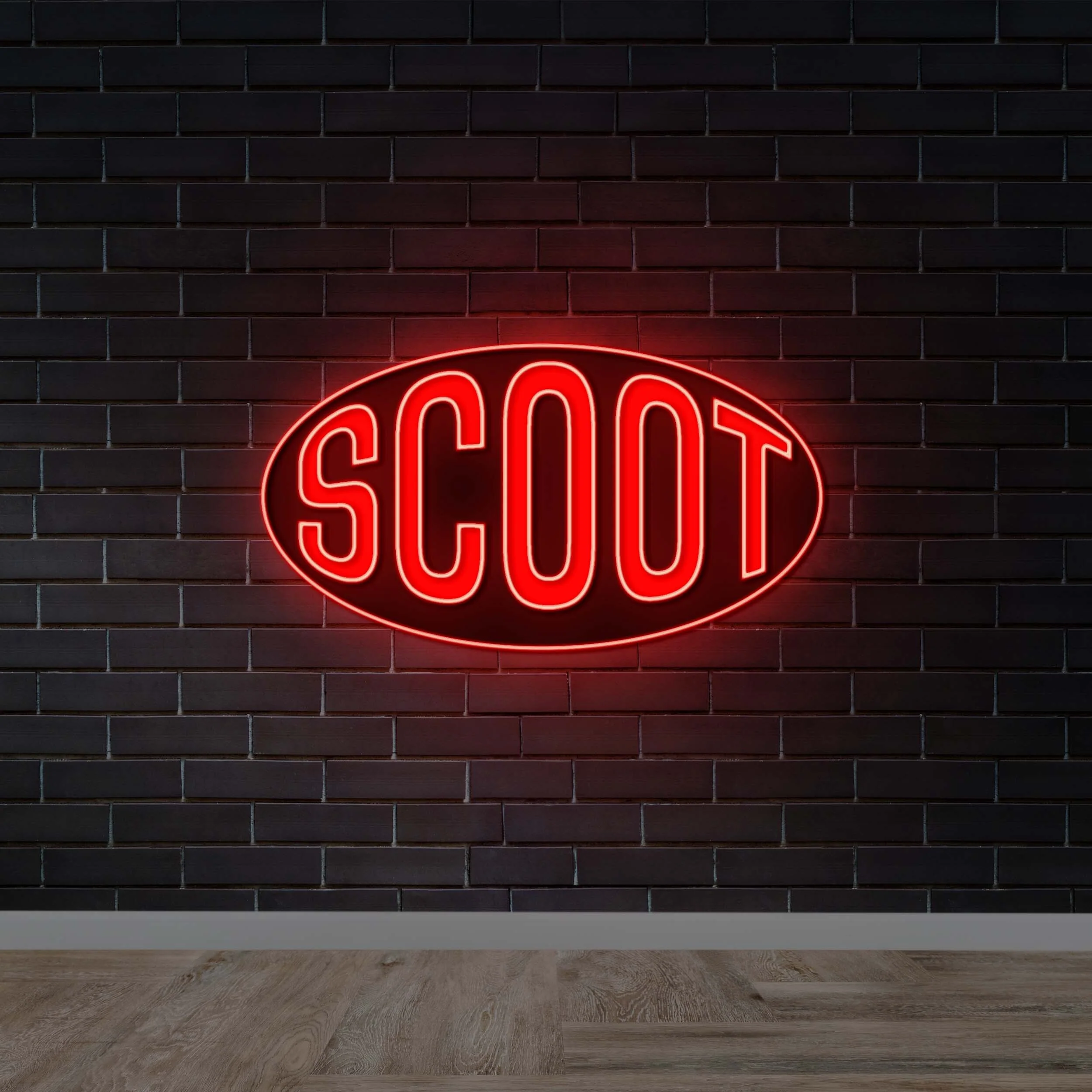 SCOOT - Premium Neon Artwork