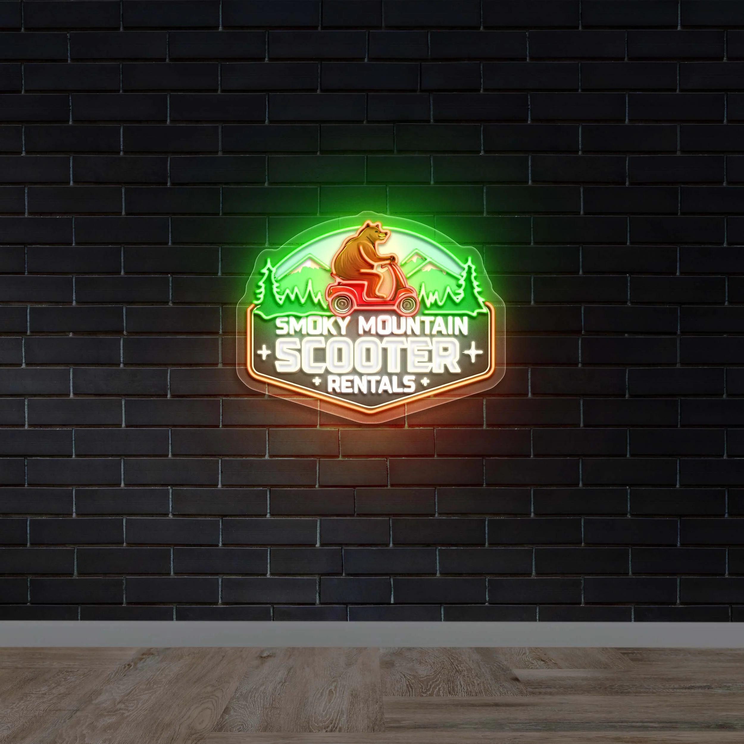 SCOOTER RENTALS -  Premium Neon Artwork
