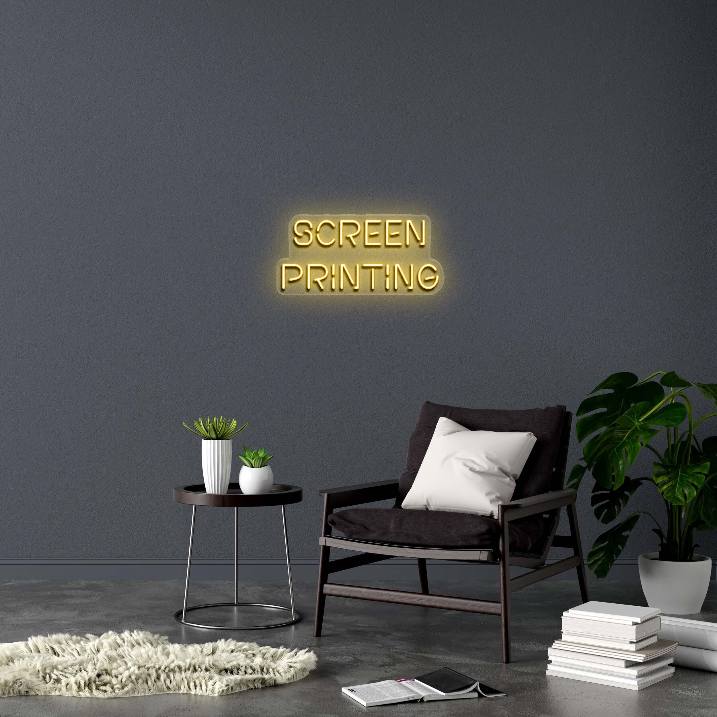 SCREEN PRINTING - Premium Neon Artwork