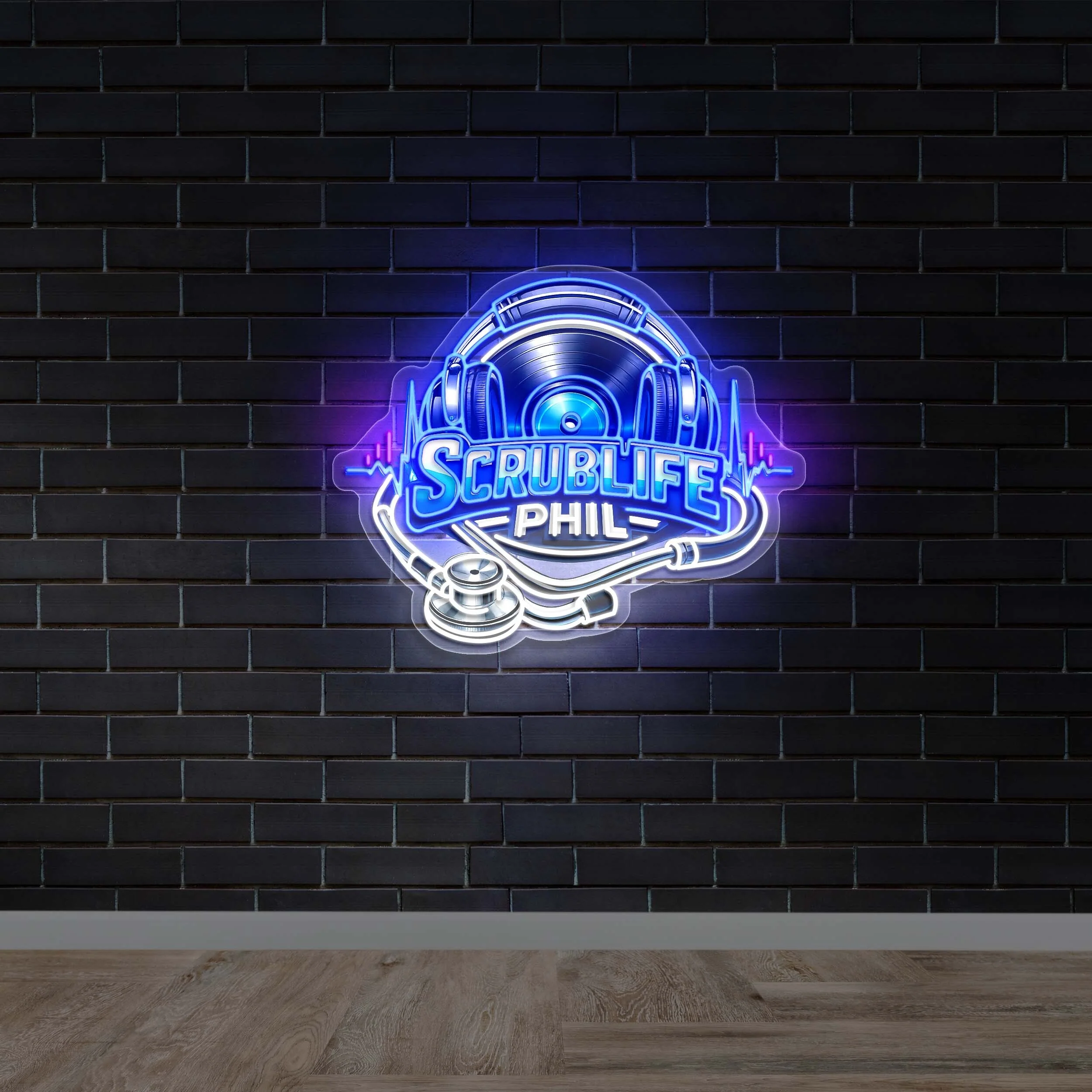 SCRUBLIFE_1 - Premium Neon Artwork