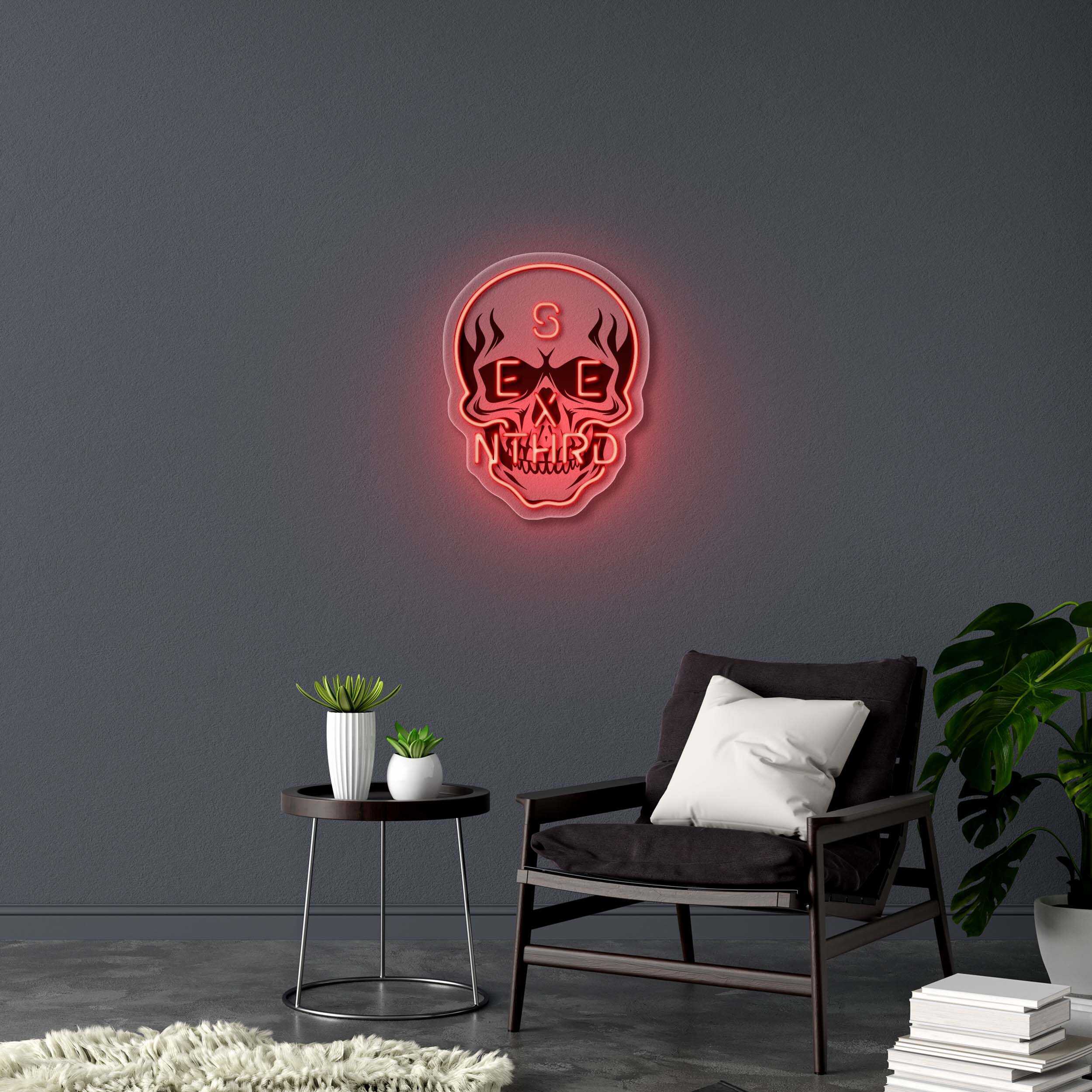 SEEX NTHRD Skull – Premium Neon Artwork