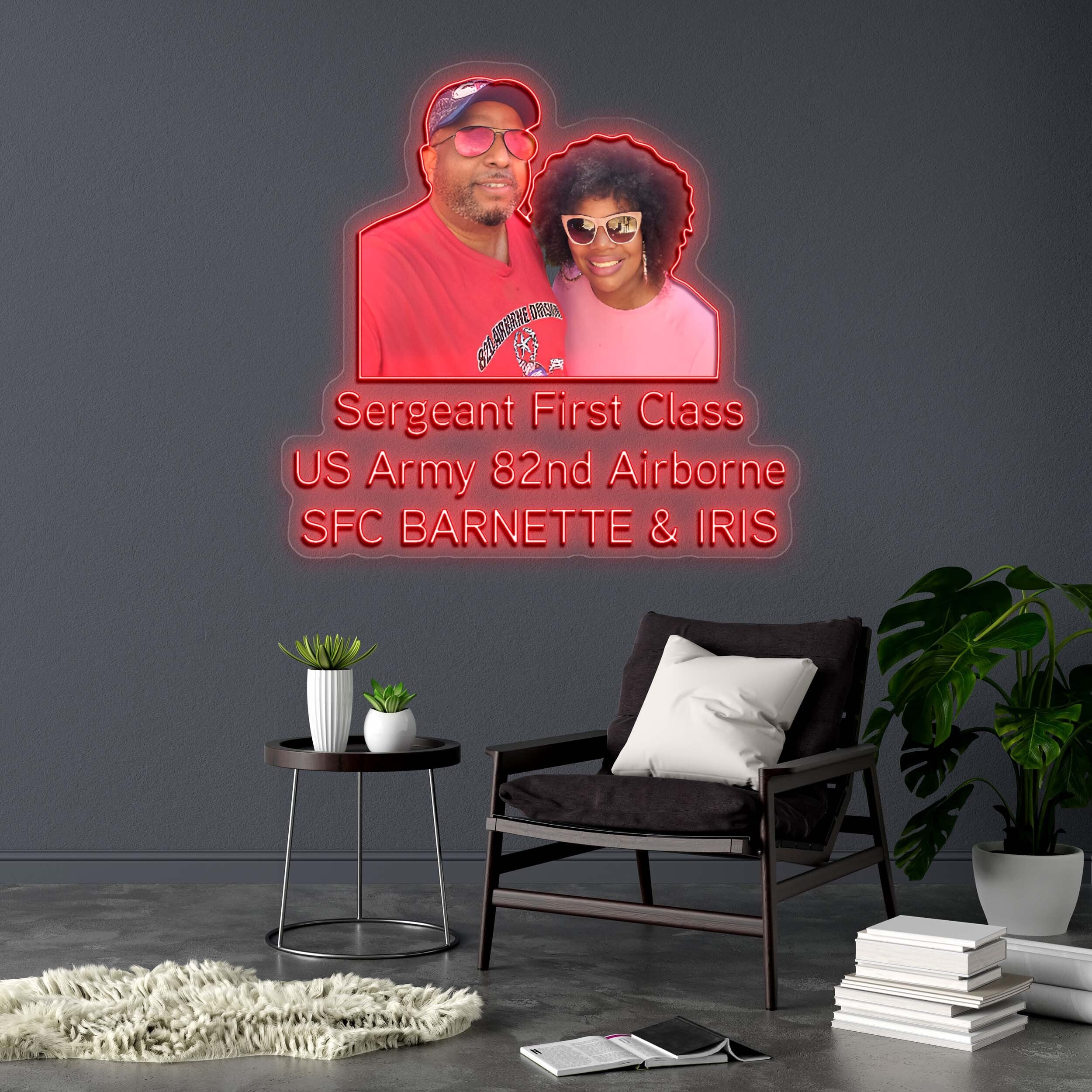 Sergeant First Class - Premium Neon Artwork