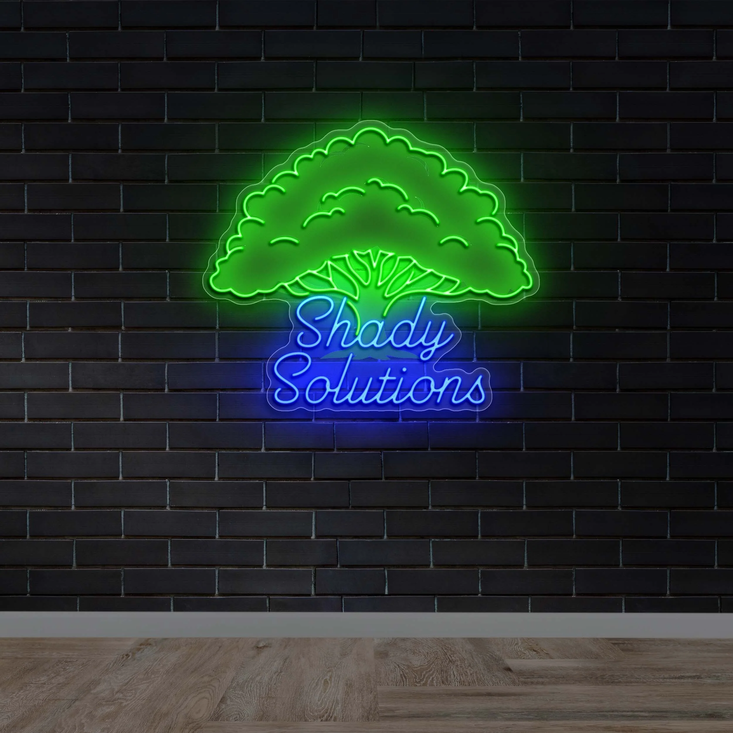 Shady Solutions | 2nd Version - Premium Neon Artwork