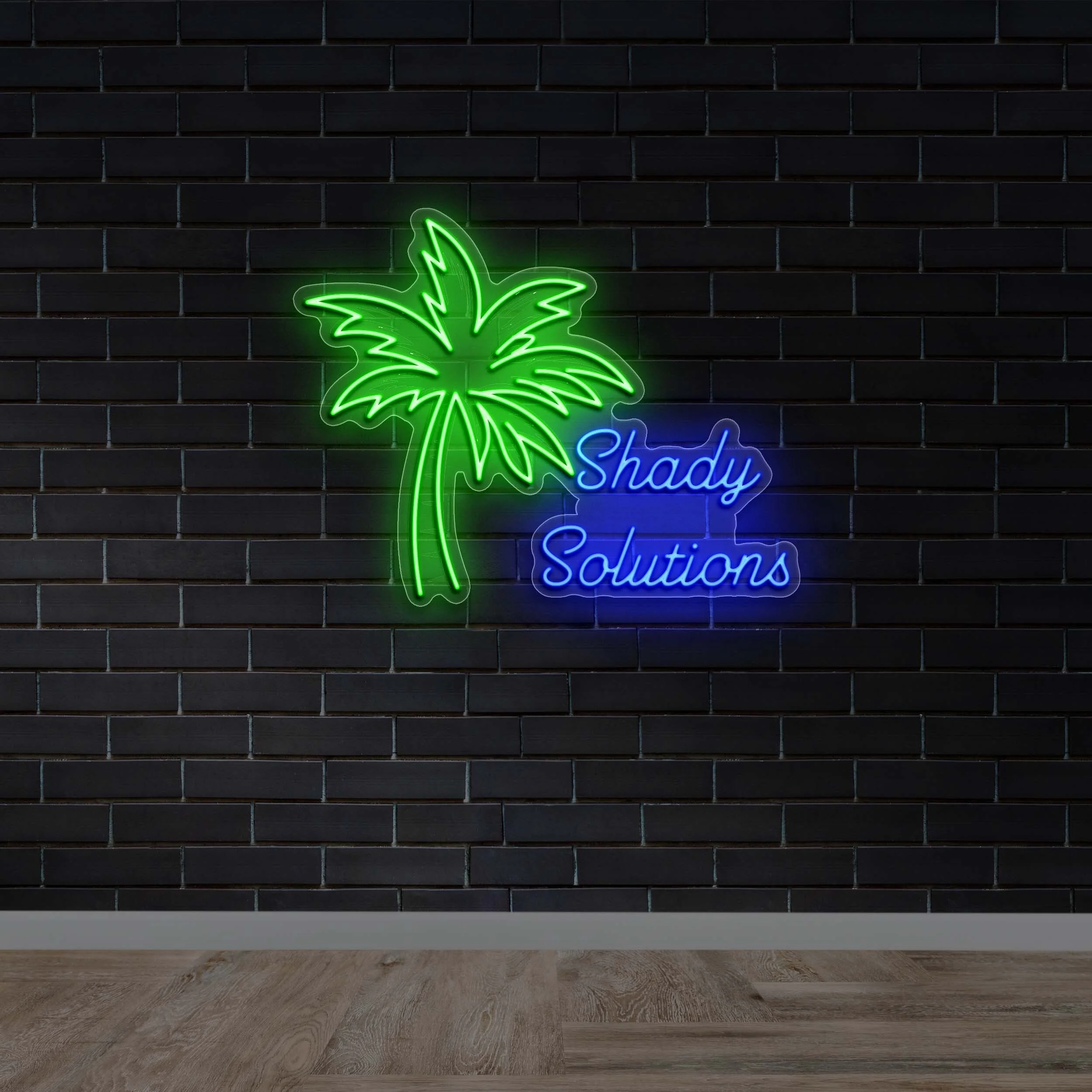 Shady Solutions - Premium Neon Artwork