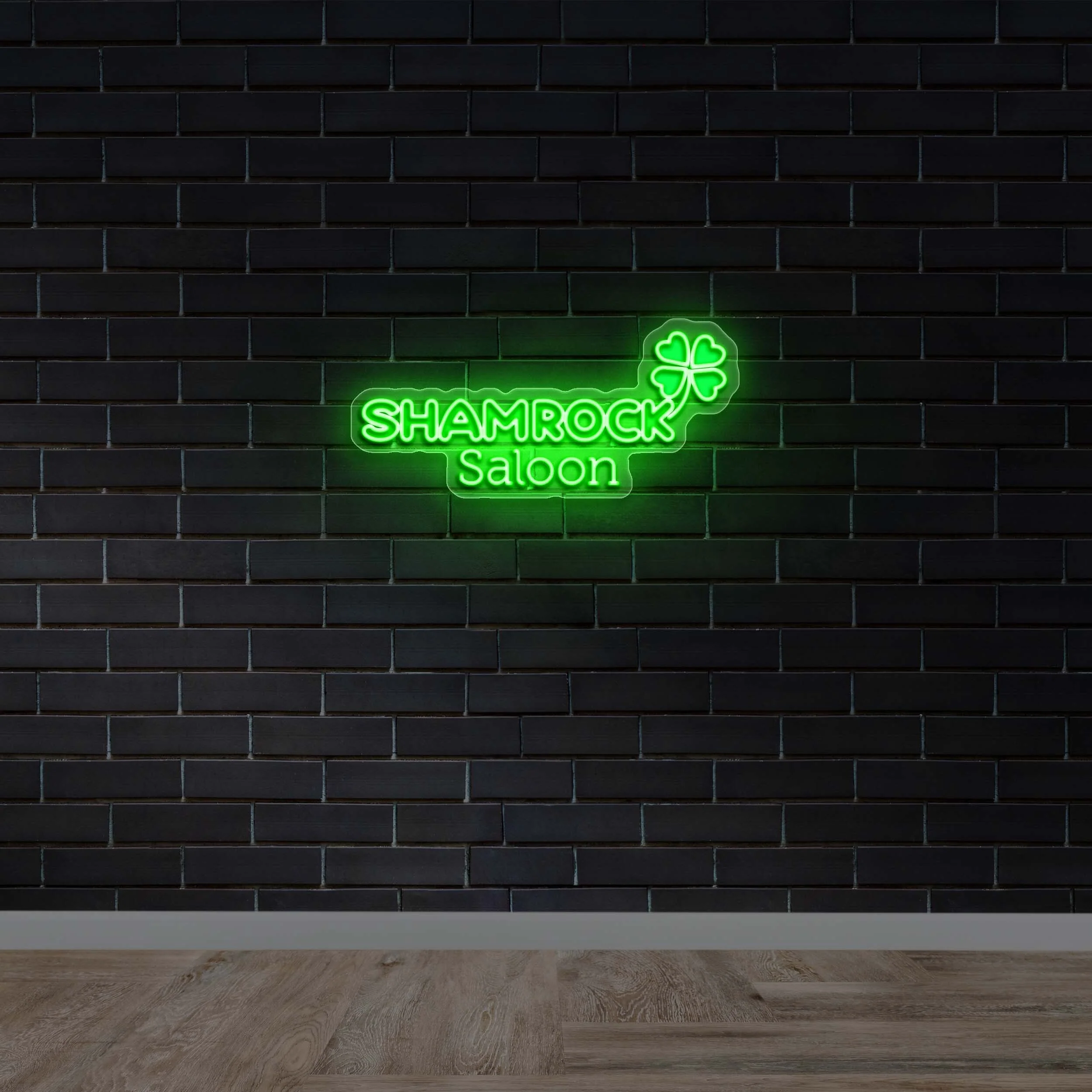 Shamrock Saloon - Premium Neon Artwork