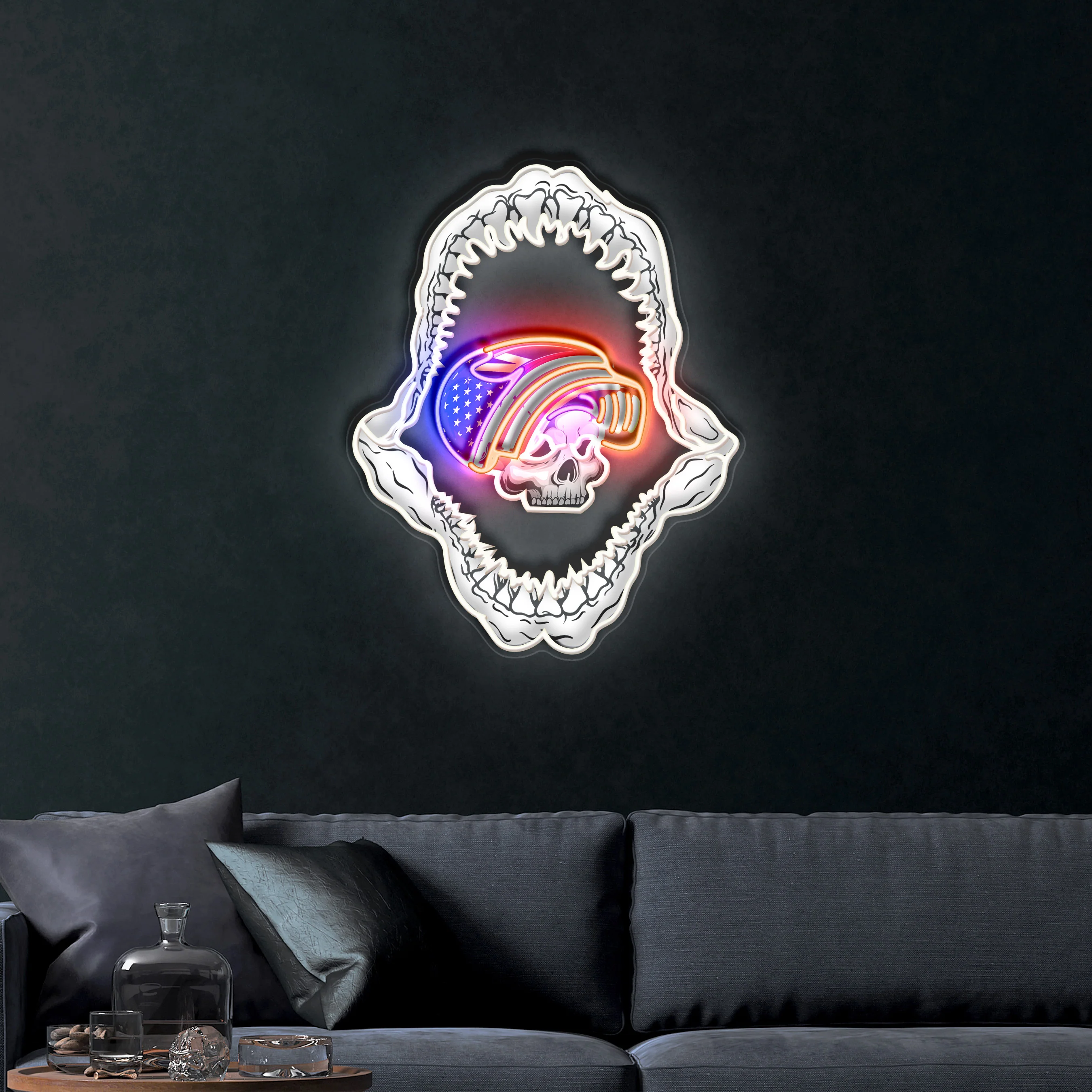Shark Jaws – Premium Neon Artwork