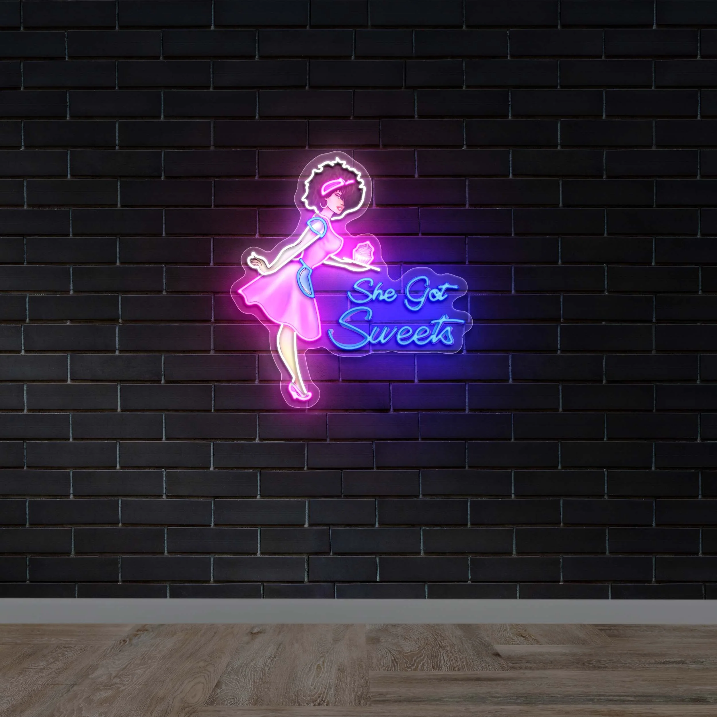 She Got Sweets - Premium Neon Artwork