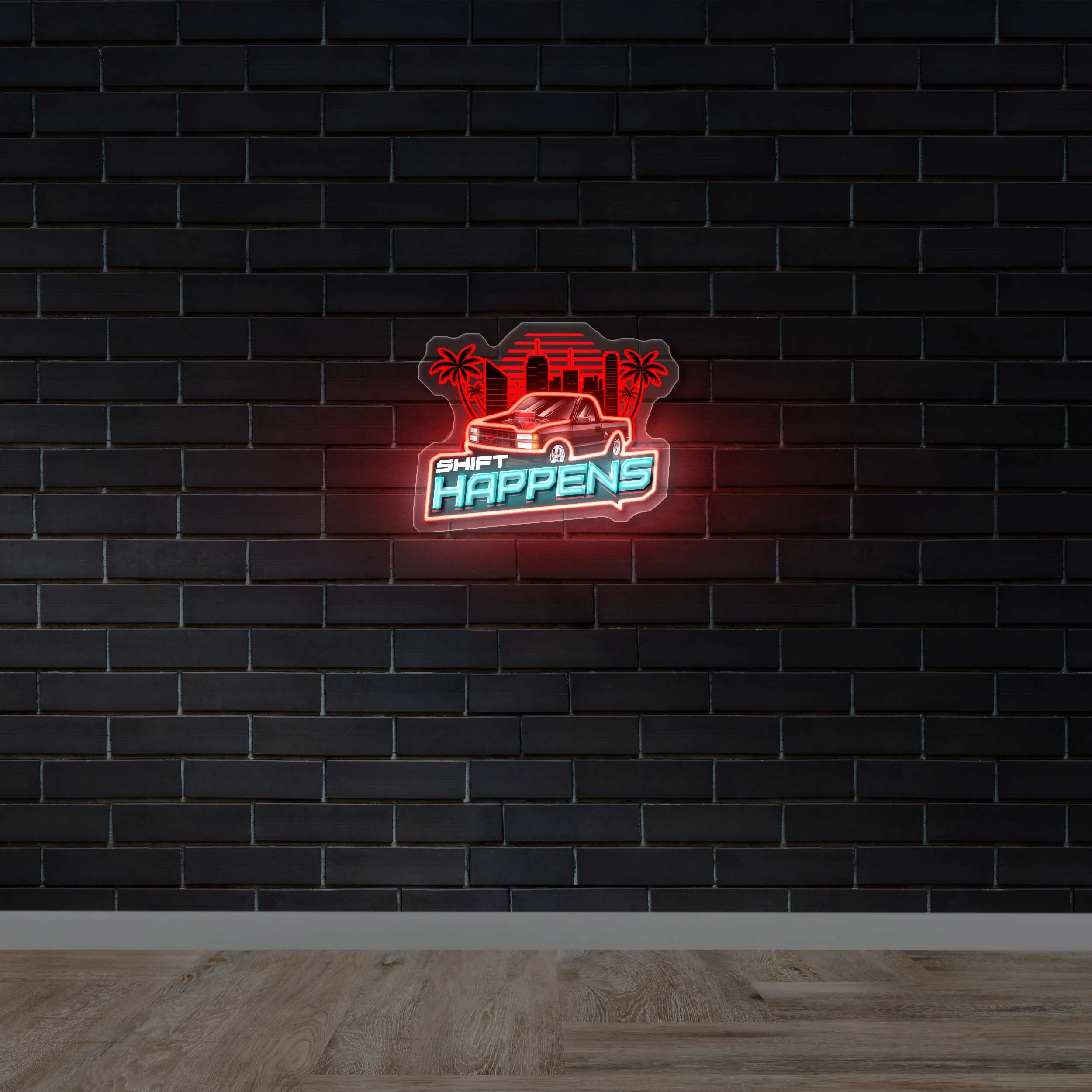SHIFT HAPPENS - Premium Neon Artwork
