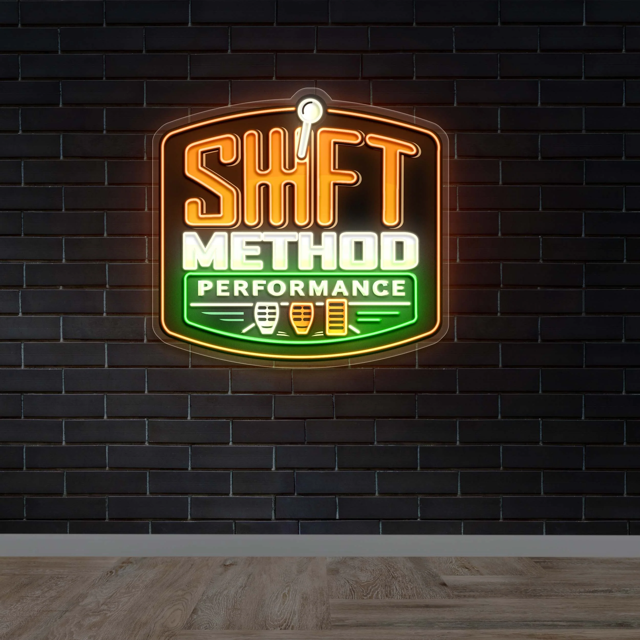 Shift Method Performance - Premium Neon Artwork