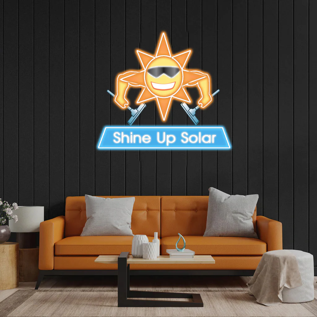 Shine Up Solar - Premium Neon Artwork