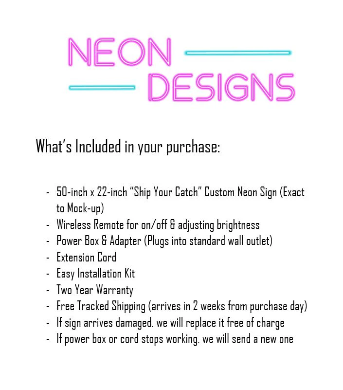 Ship Your Catch - Premium Neon Artwork - Image 4