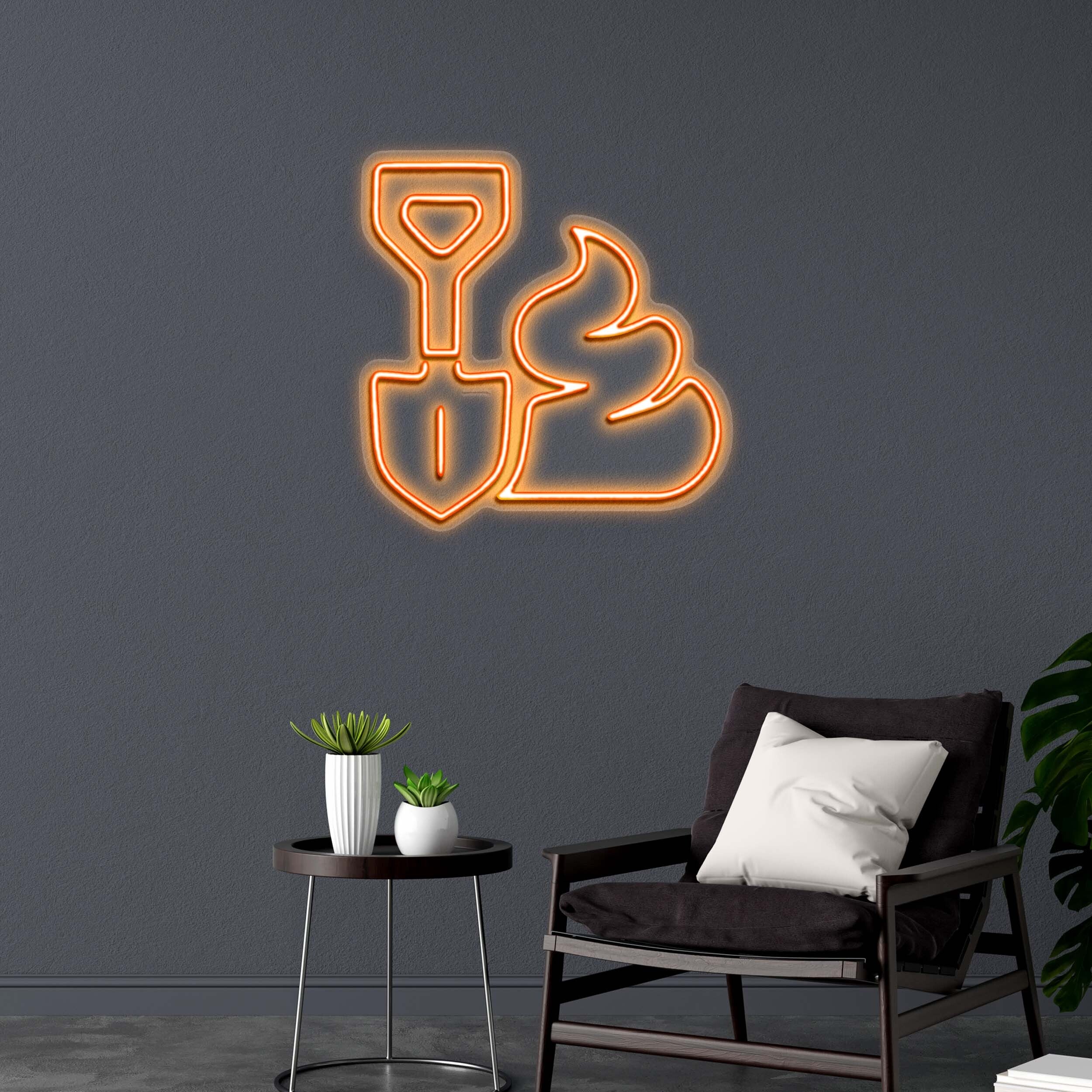 SHOVELIN' SH*T (version 2) - Premium Neon Artwork