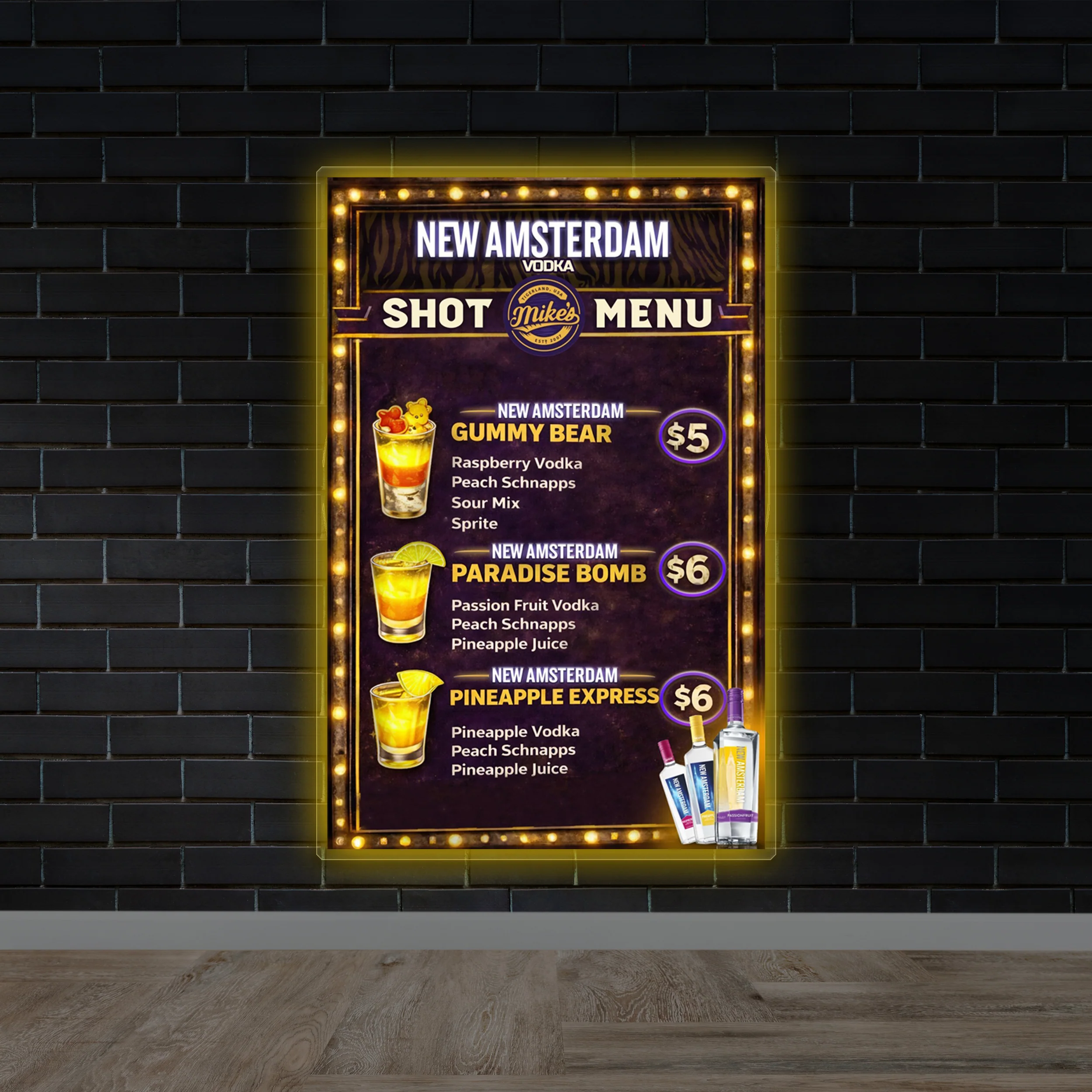 SHOW MENU | Backlit Version - Premium Neon Artwork