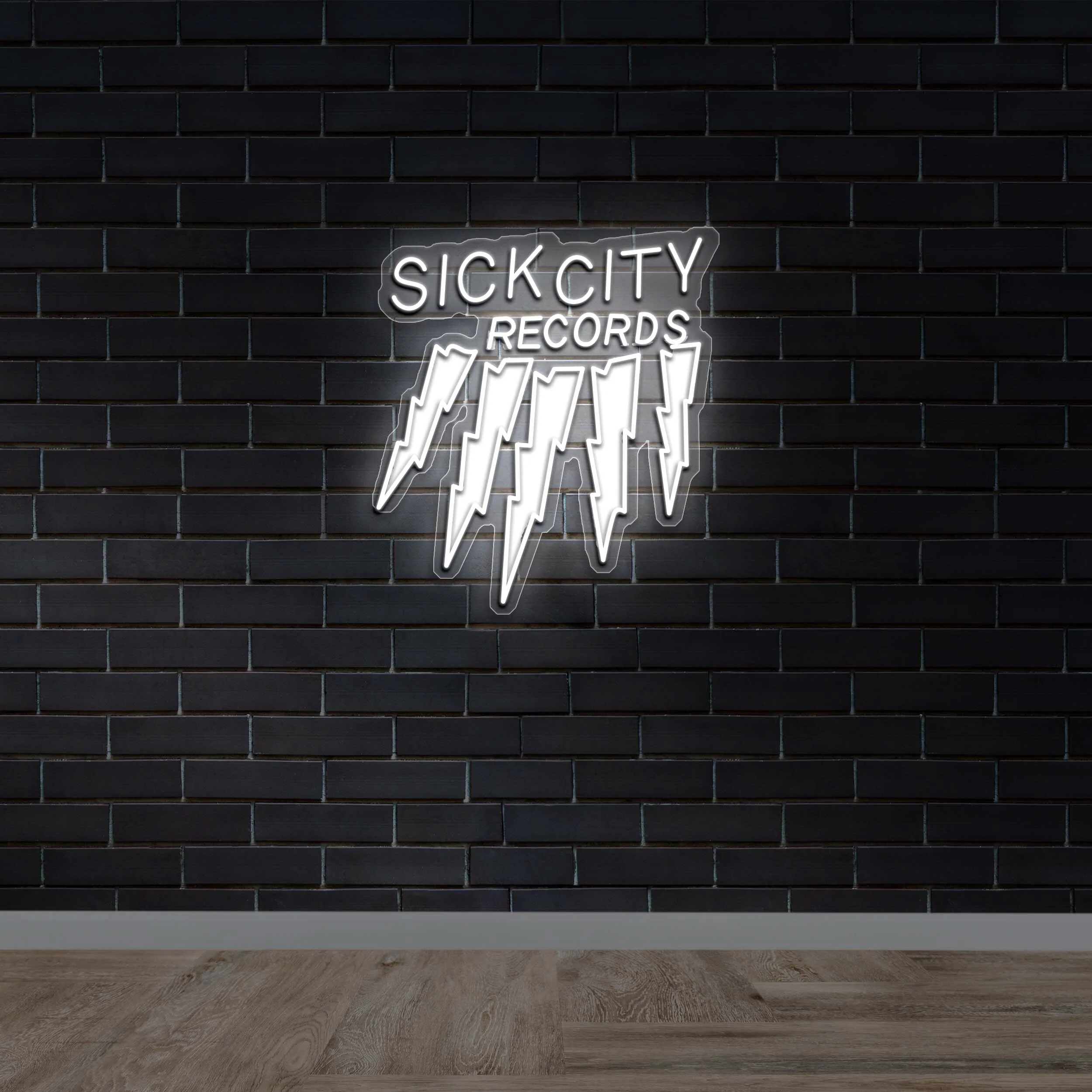 SICK CITY RECORDS - Premium Neon Artwork