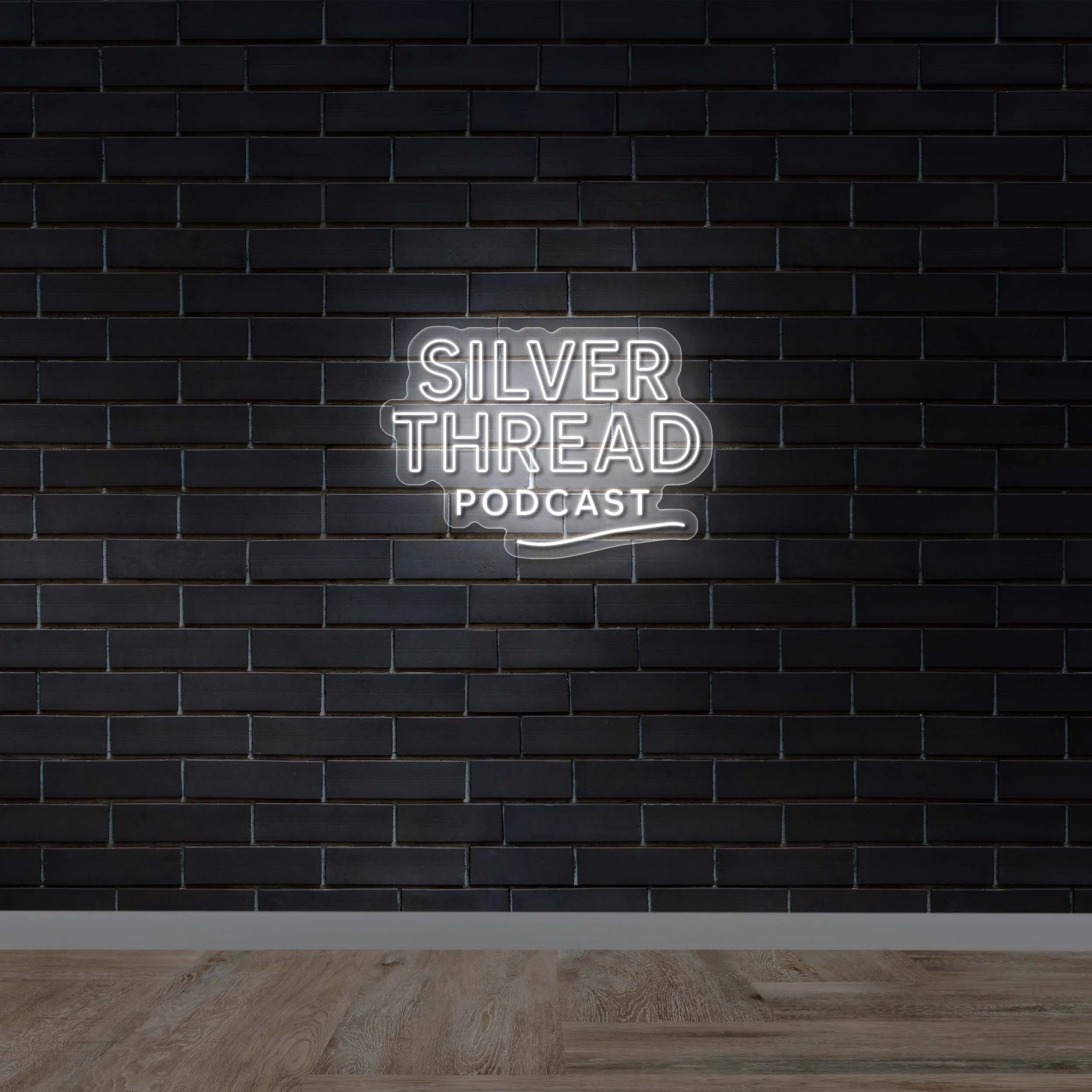 SILVER THREAD PODCAST - Premium Neon Artwork