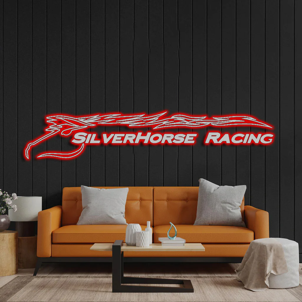 SilverHorse Racing - Premium Neon Artwork