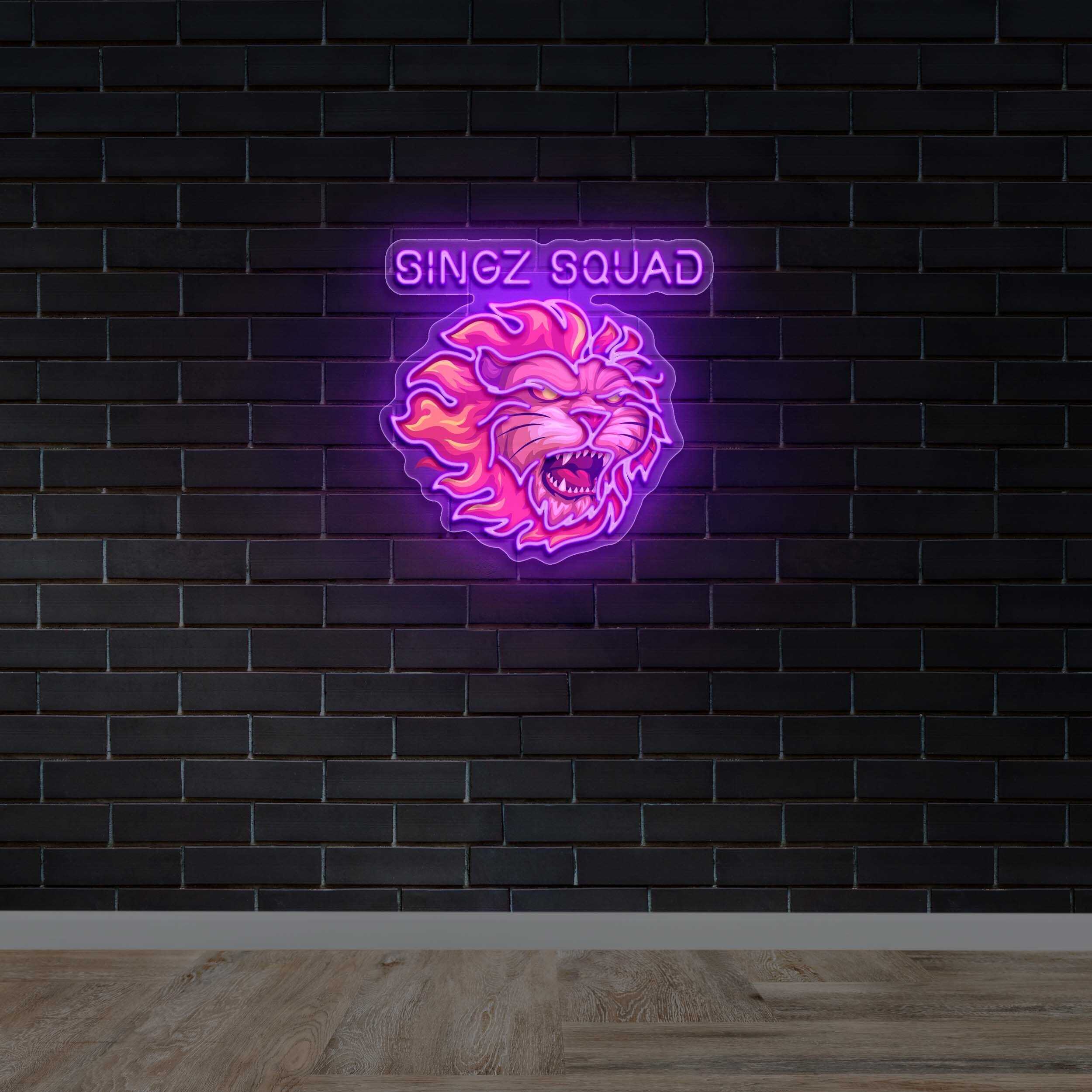 SINGZ SQUAD - Premium Neon Artwork