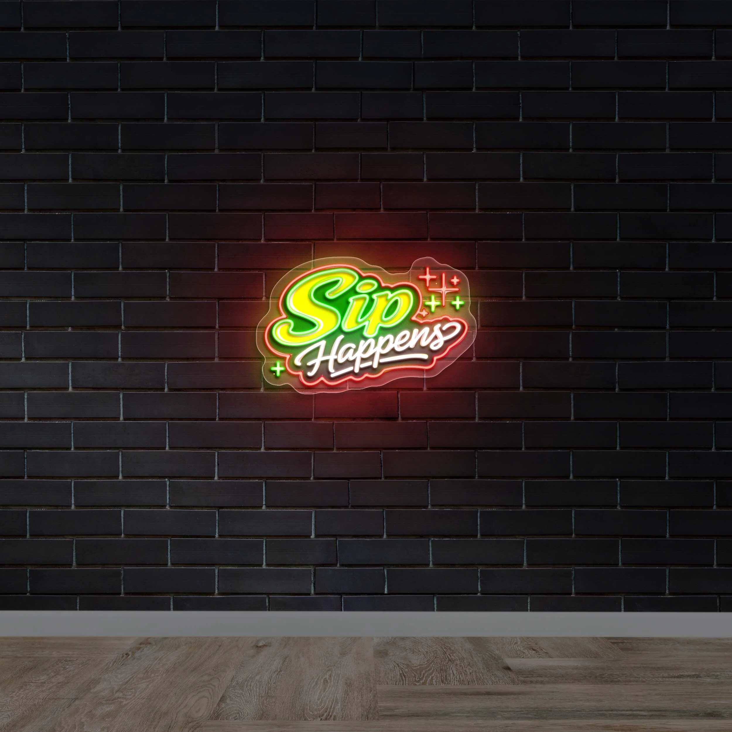 Sip Happens - Premium Neon Artwork