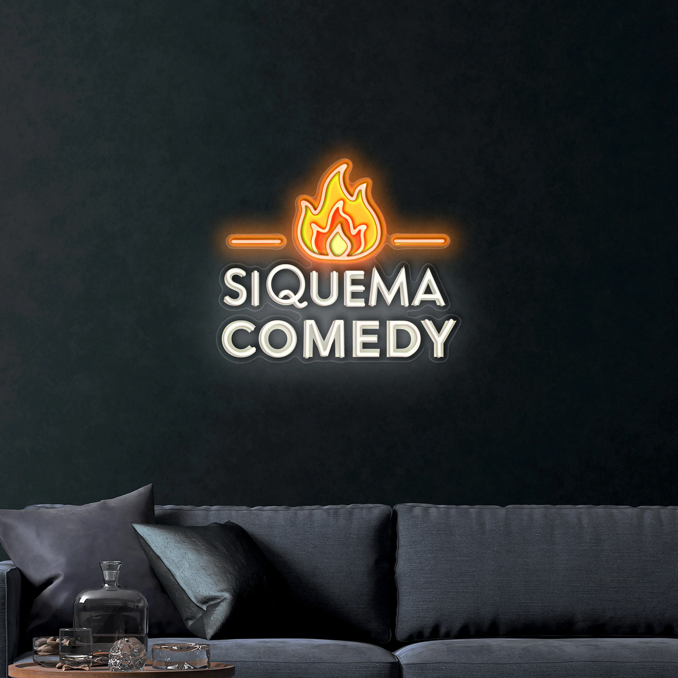 SiQuema Comedy – Premium Neon Artwork