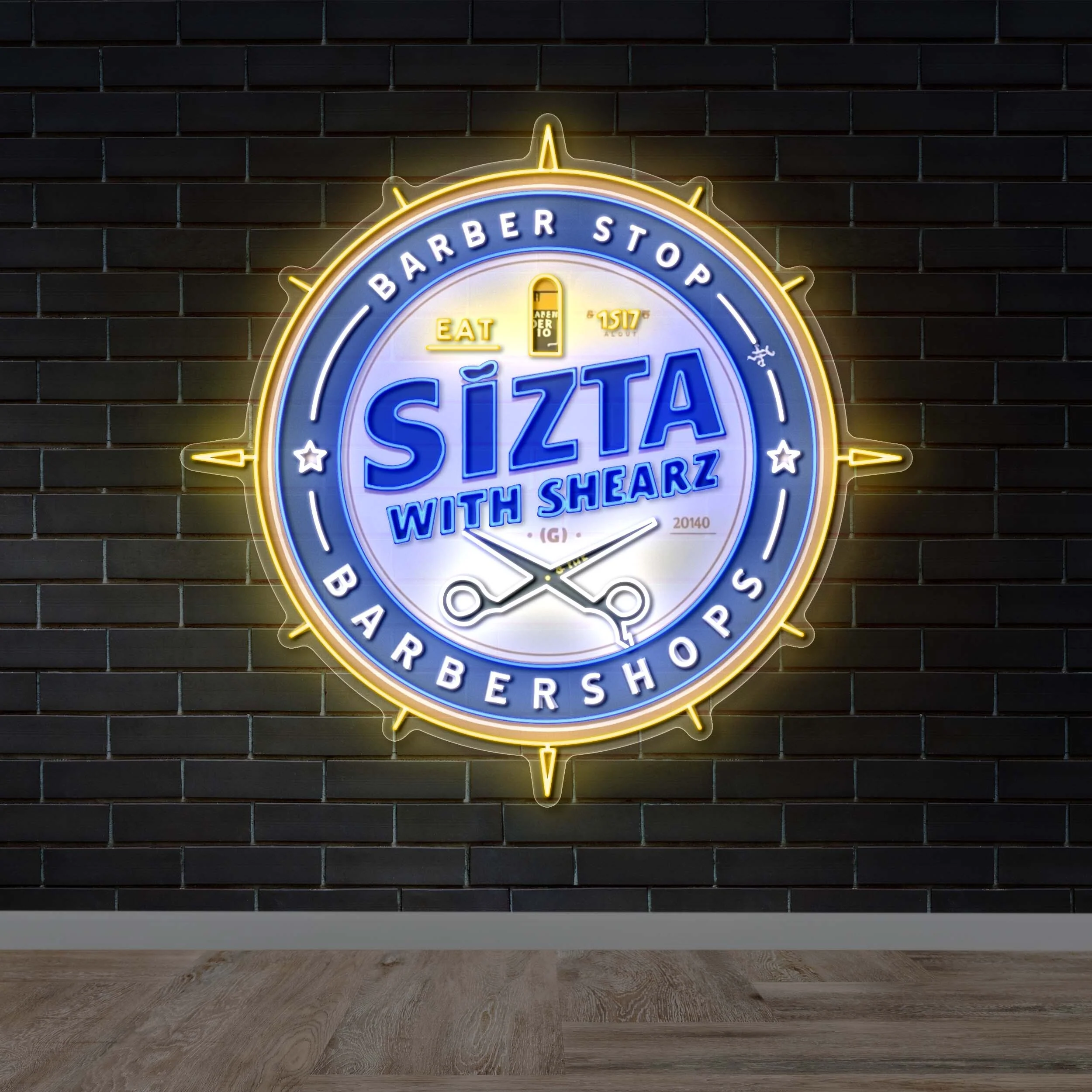Sizta with Shearz - Premium Neon Artwork