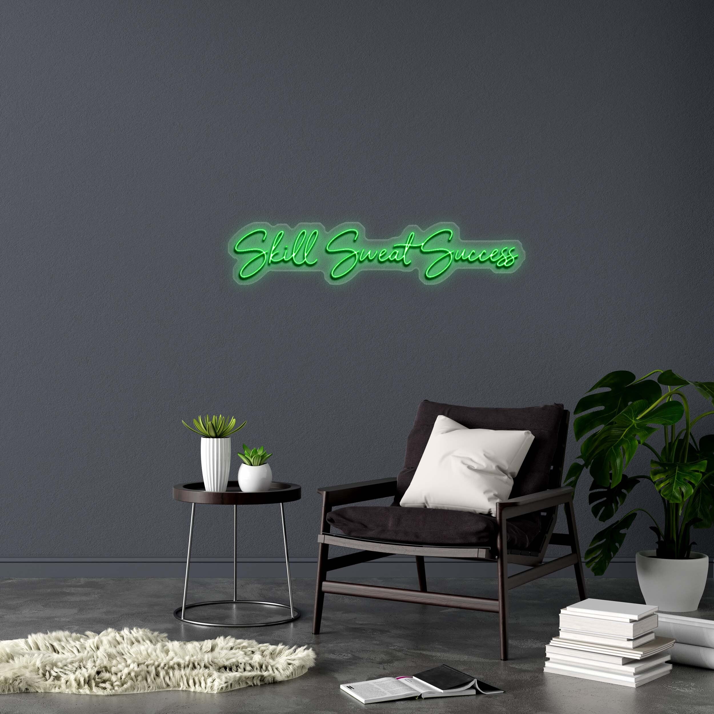 Skill Sweat Success - Premium Neon Artwork