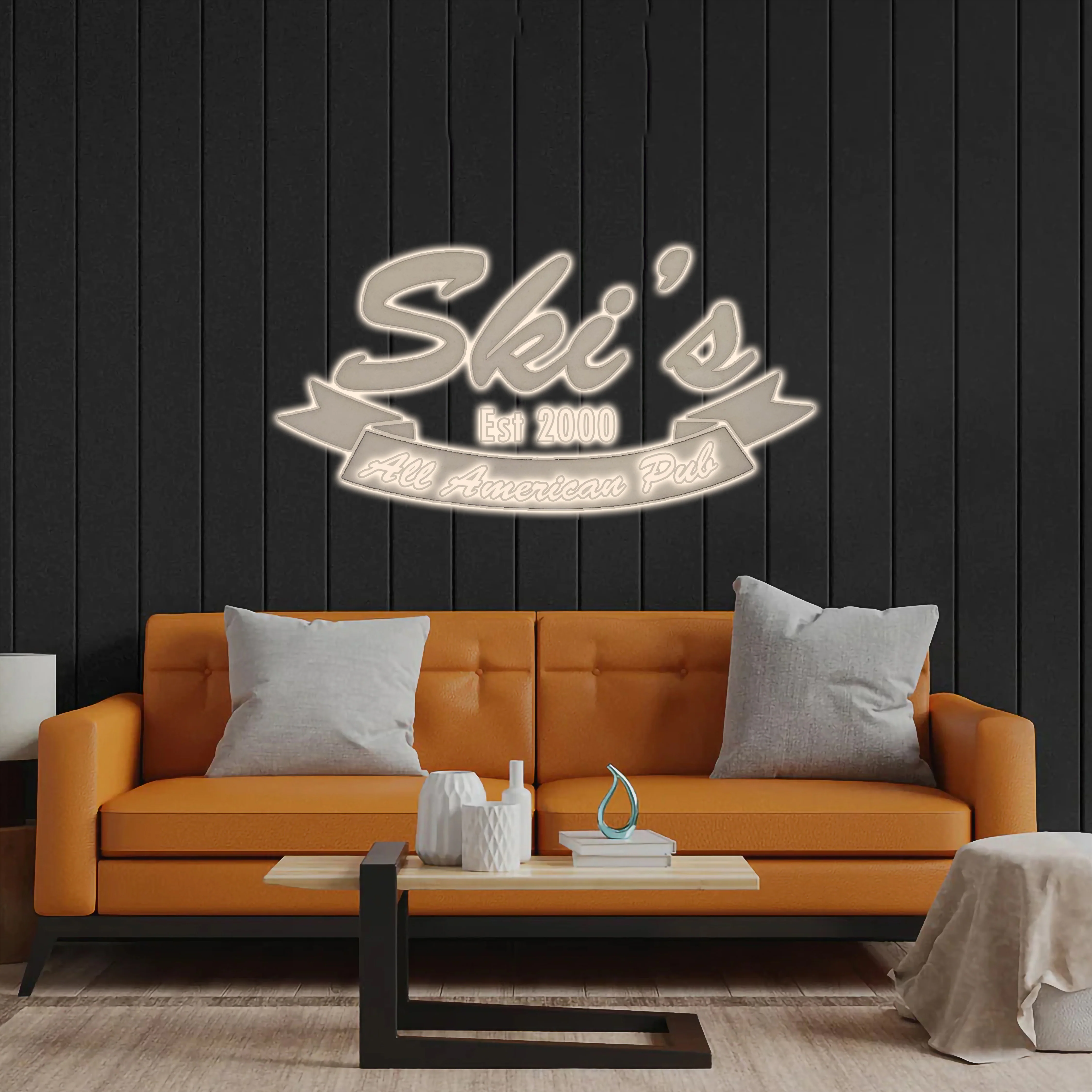Ski's All American Pub - Premium Neon Artwork