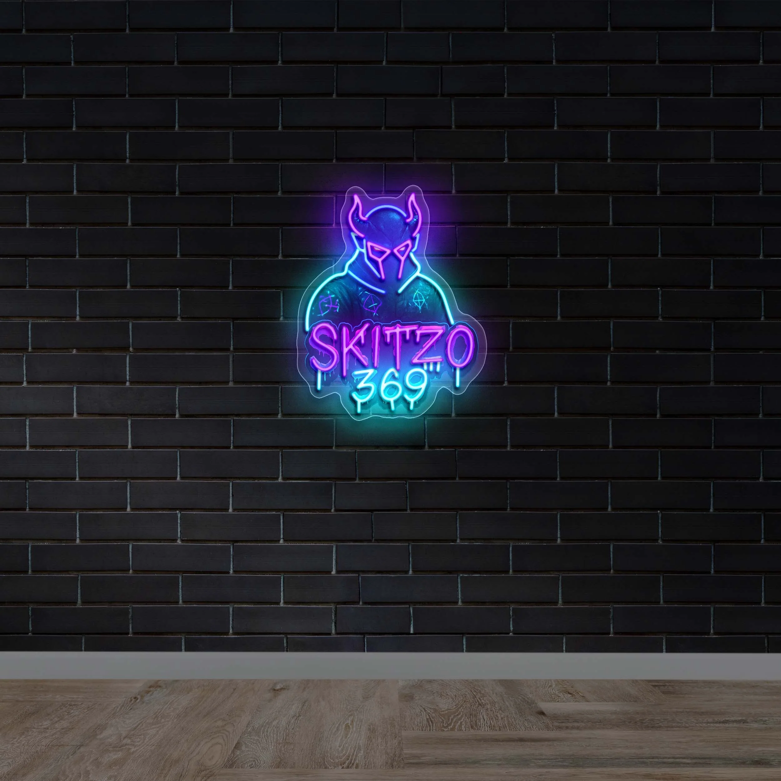 SKITZO 369 - Premium Neon Artwork