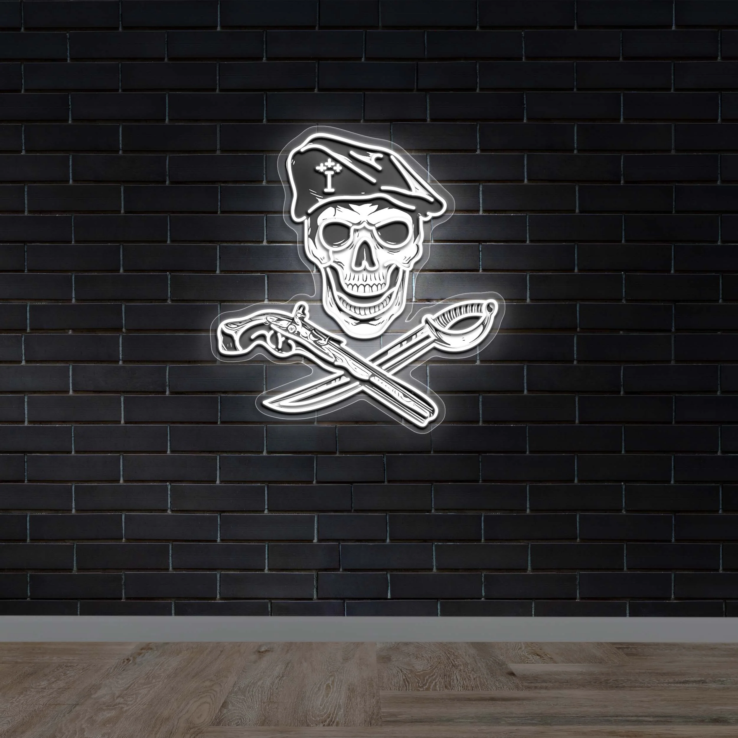 Skull emblem - Premium Neon Artwork