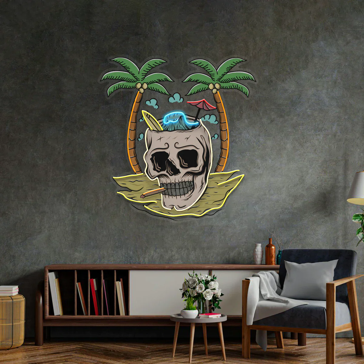 Skull Island - Premium Neon Artwork - Image 2