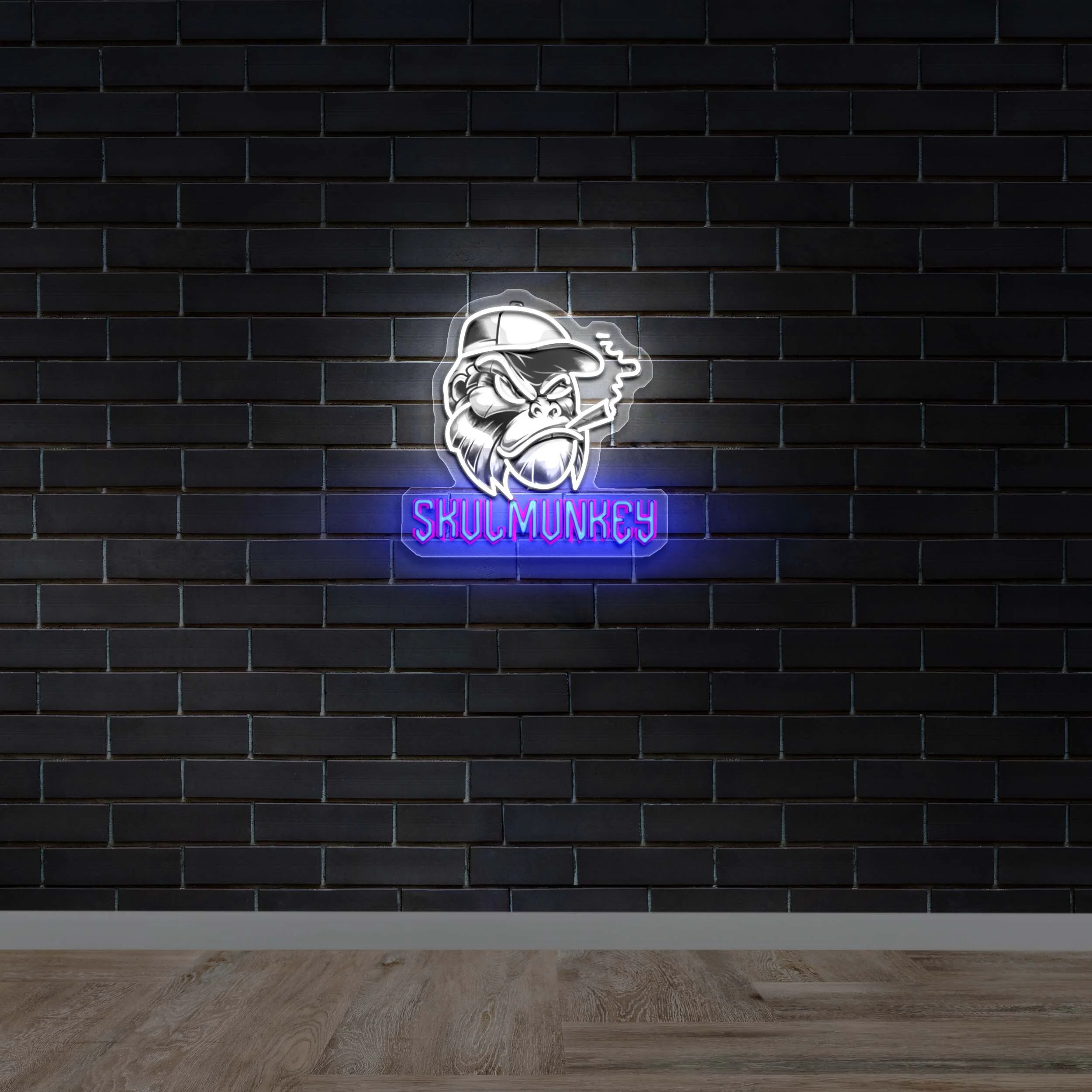 Skulmunkey - Premium Neon Artwork