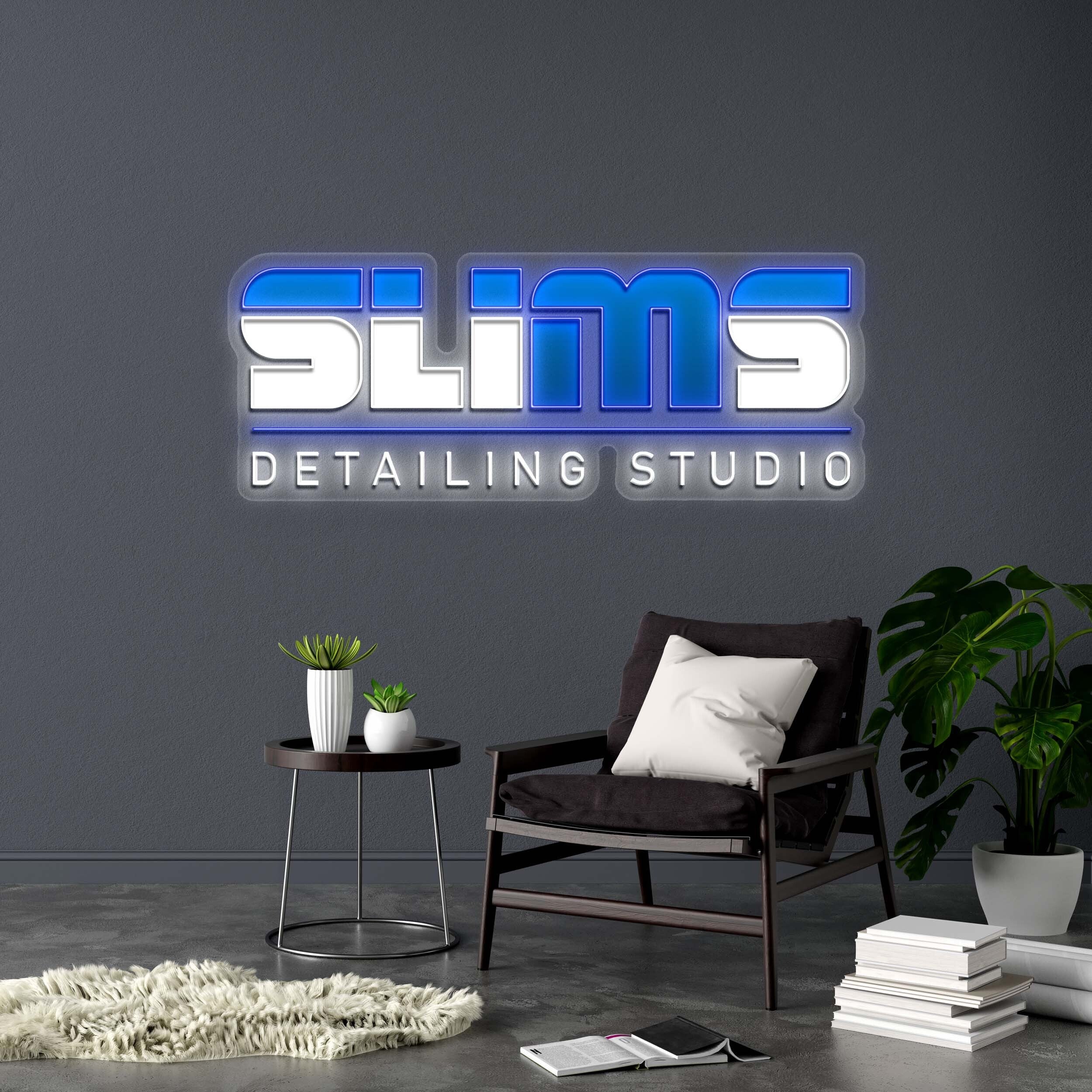 SLIMS DETAILING STUDIO - Premium Neon Artwork