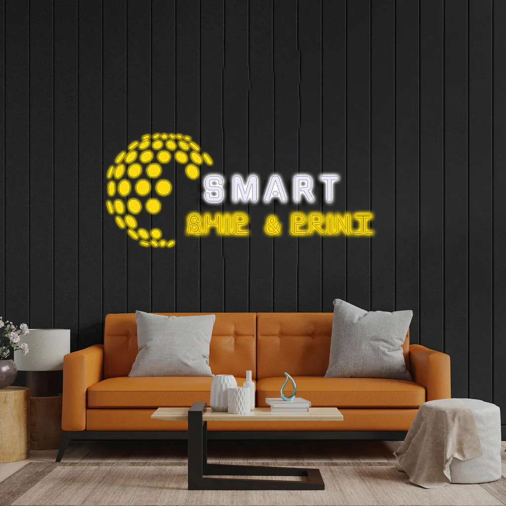 Smart Ship & Print - Premium Neon Artwork
