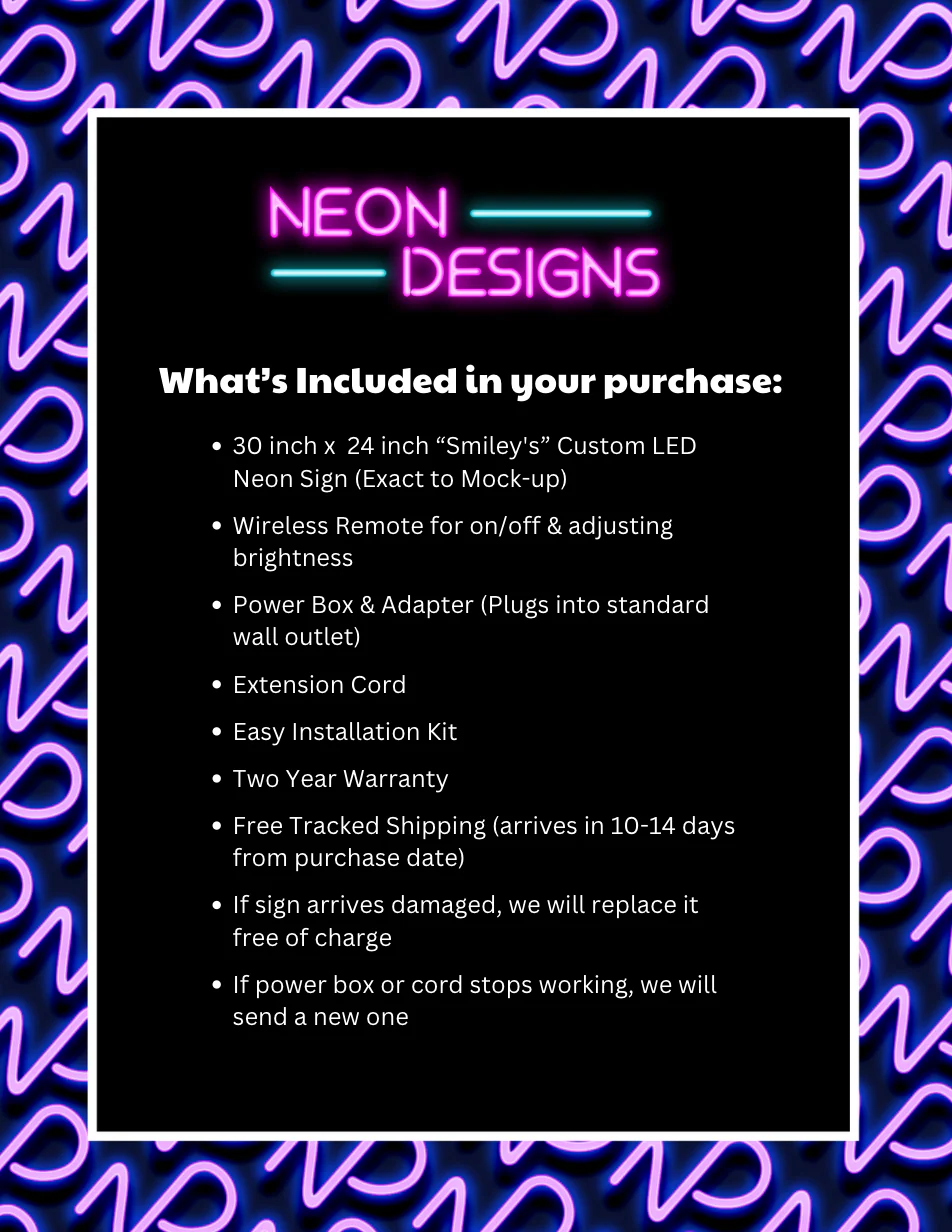 Smiley's - Premium Neon Artwork - Image 2