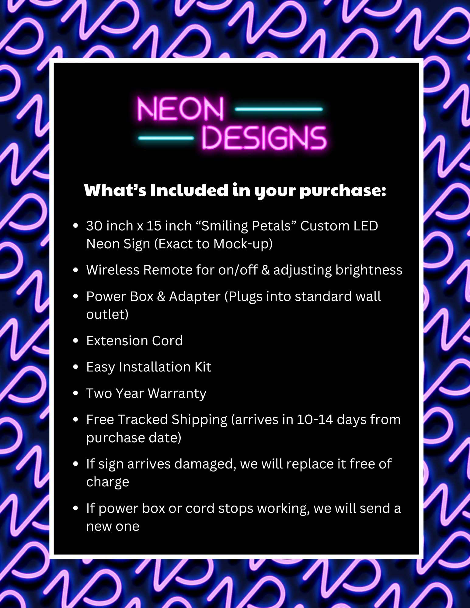Smiling Petals - Premium Neon Artwork - Image 2
