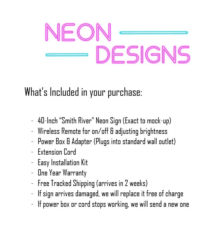 Smith River - Premium Neon Artwork - Image 2
