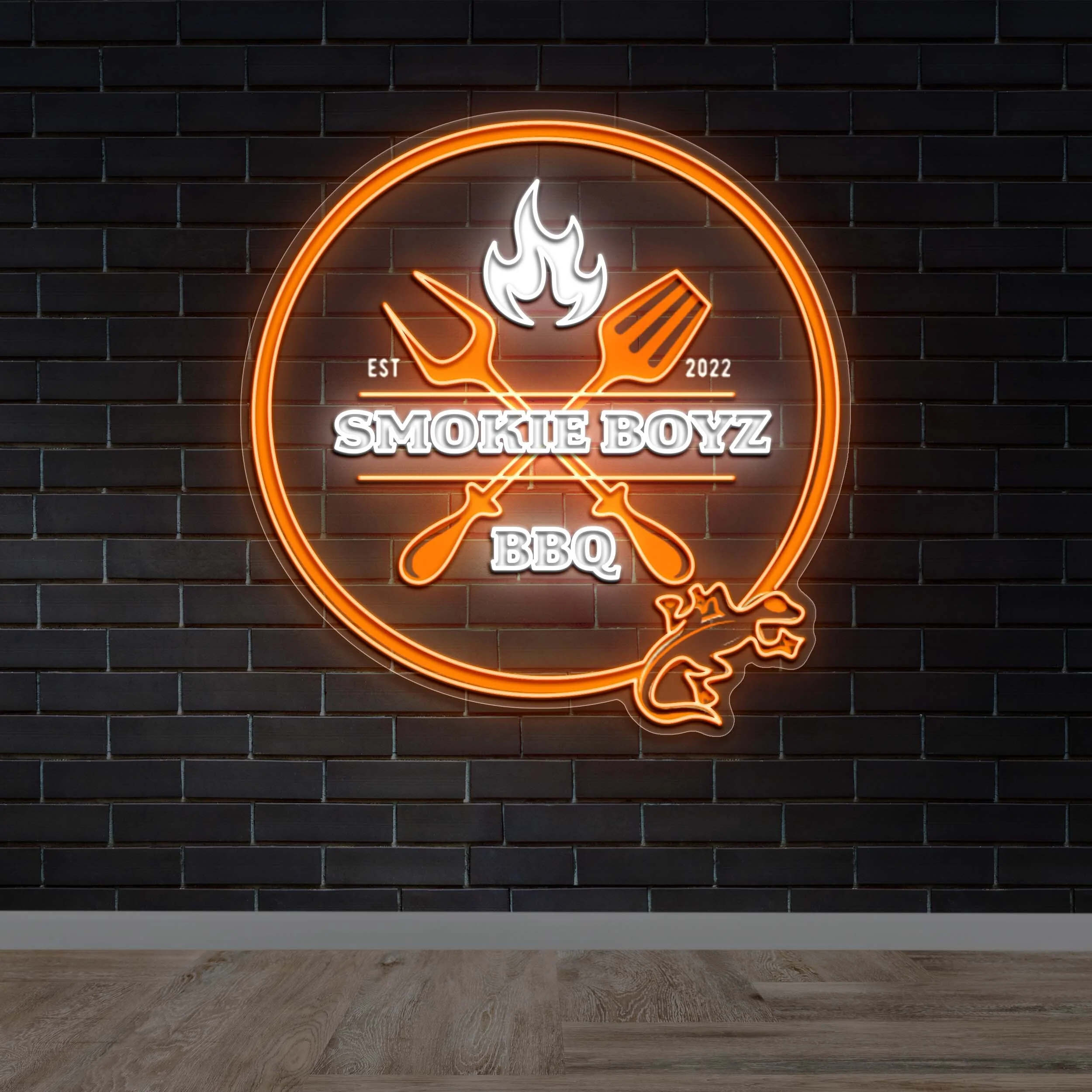 SMOKIE BOYZ BBQ | 2nd Version - Premium Neon Artwork